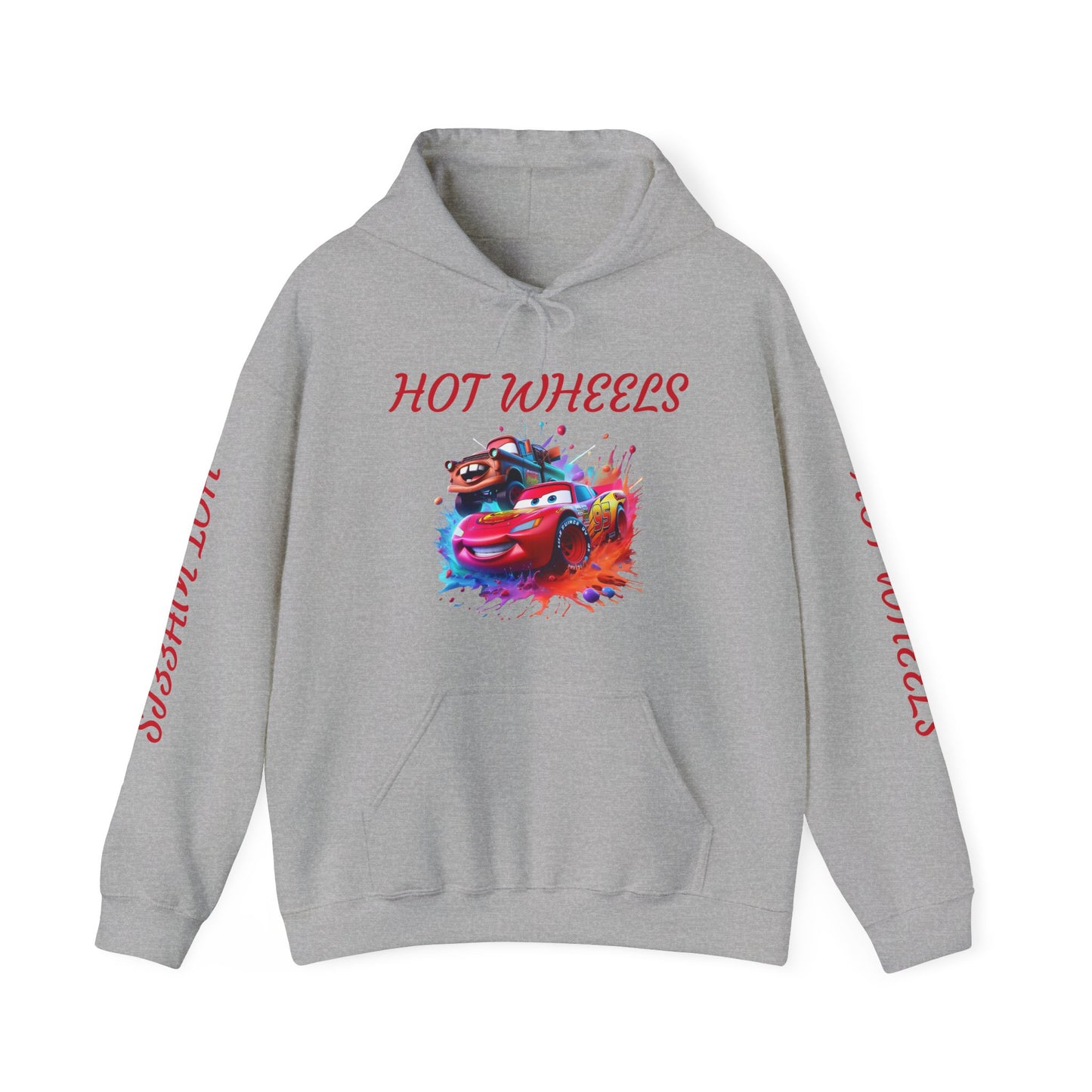 Princess Grace Hot Wheels Unisex Hoodie Retro Racing Design for Kids and Car Enthusiasts