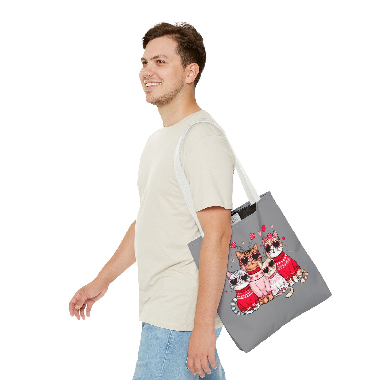 Princess Grace Cute Cat Lovers Tote Bag Perfect Gift for Pet Owners and Valentine's Day