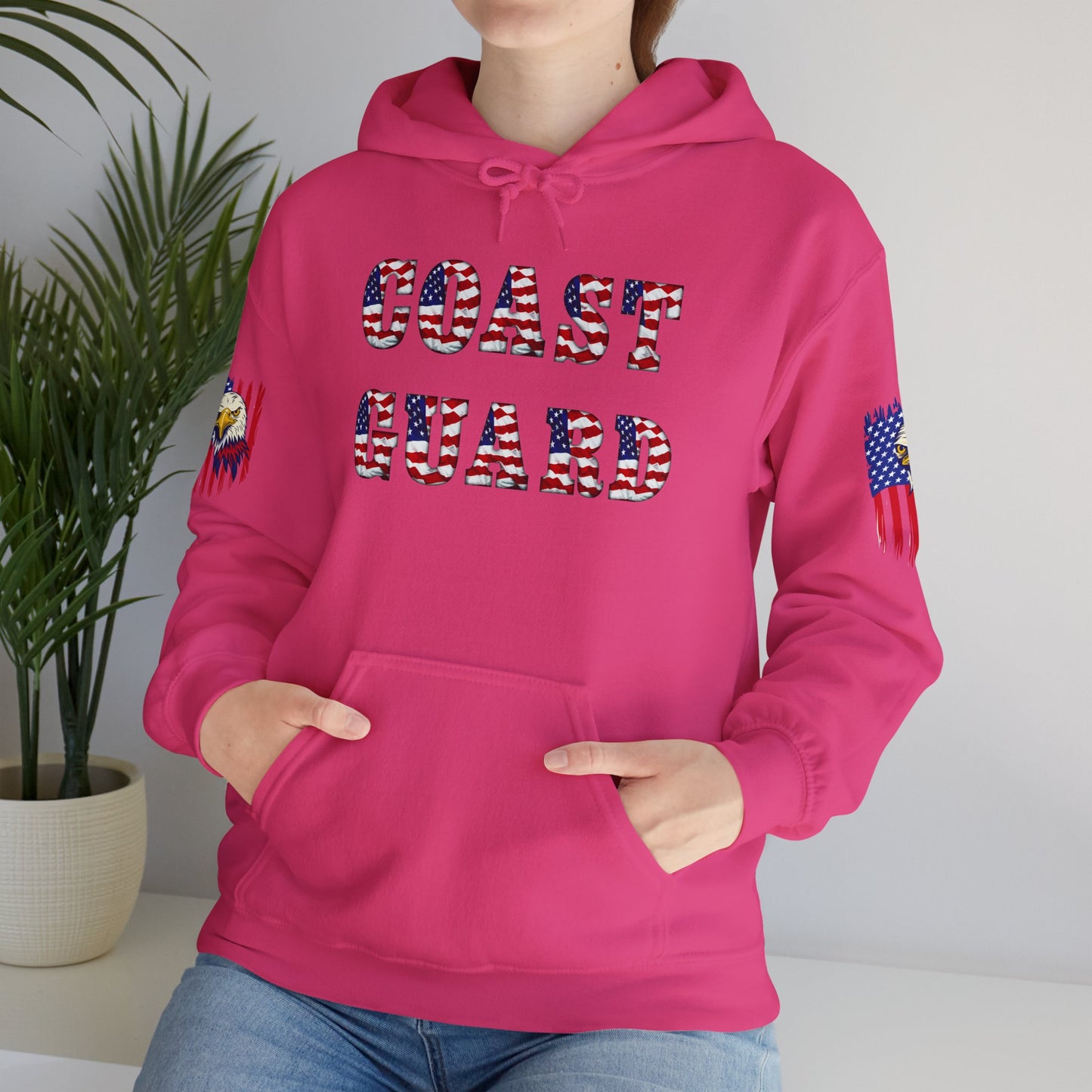 Princess Grace Patriotic Coast Guard Sweatshirt Unisex Heavy Blend Hoodie