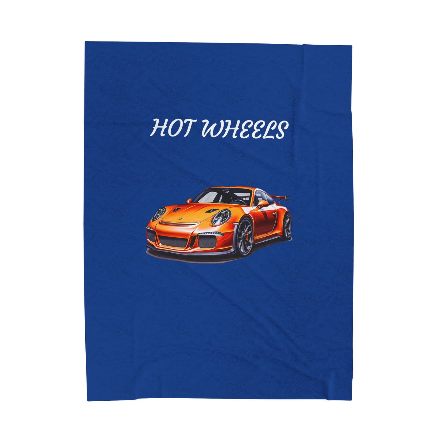 Princess Grace Hot Wheels Velveteen Plush Blanket Cozy Car themed Throw for Car Lovers