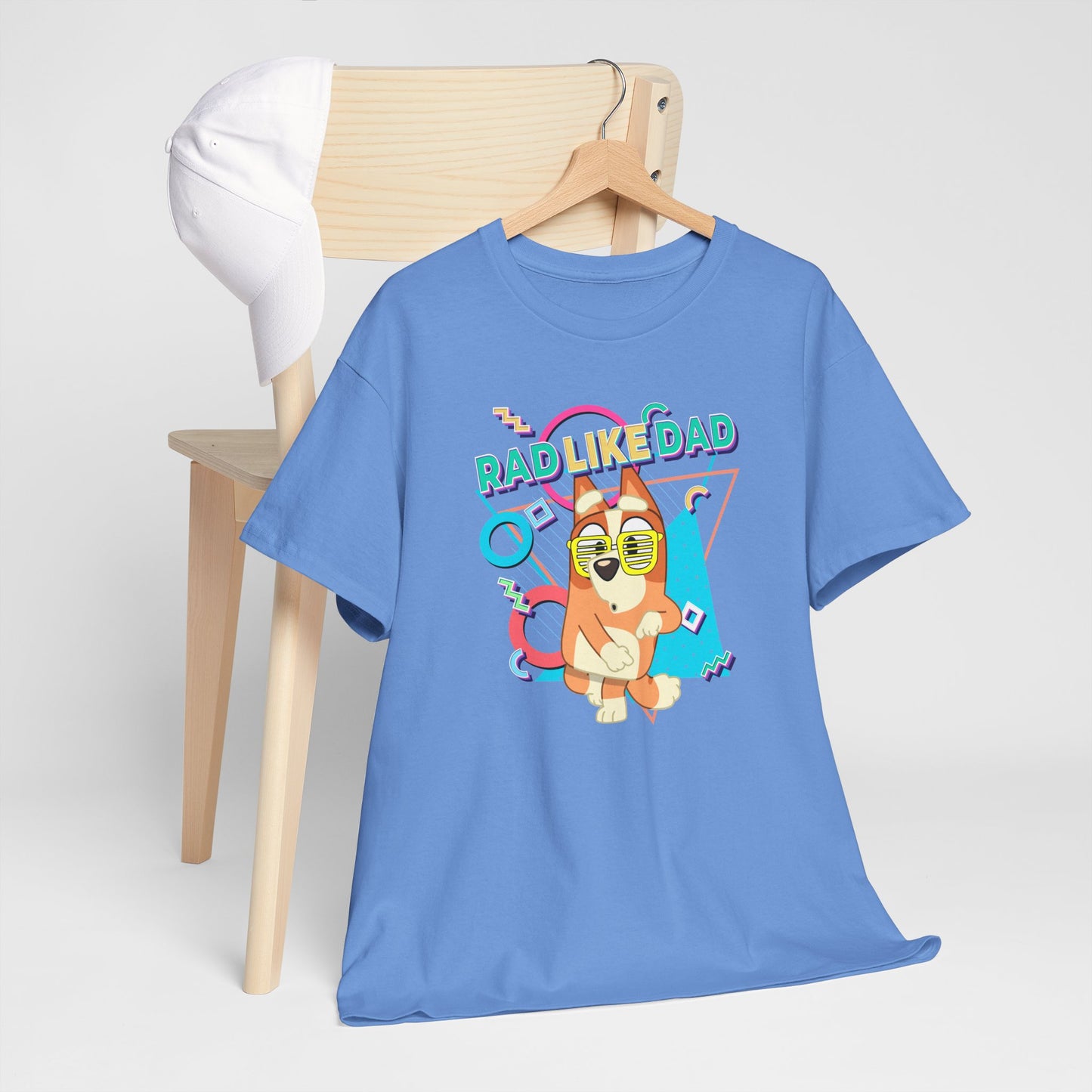 Princess Grace Bluer Rad Like Dad Fun Unisex Heavy Cotton Tee Graphic Tee for Everyday Wear and Gifts