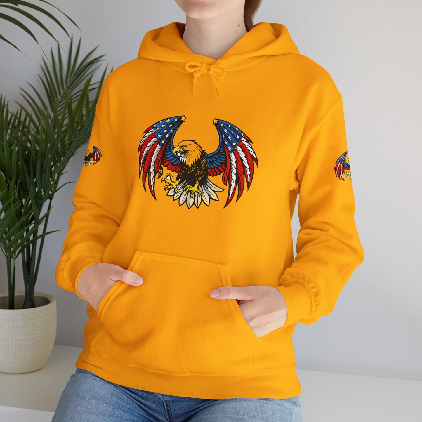 Princess Grace American Eagle Emblem Patriotic Unisex Hoodie