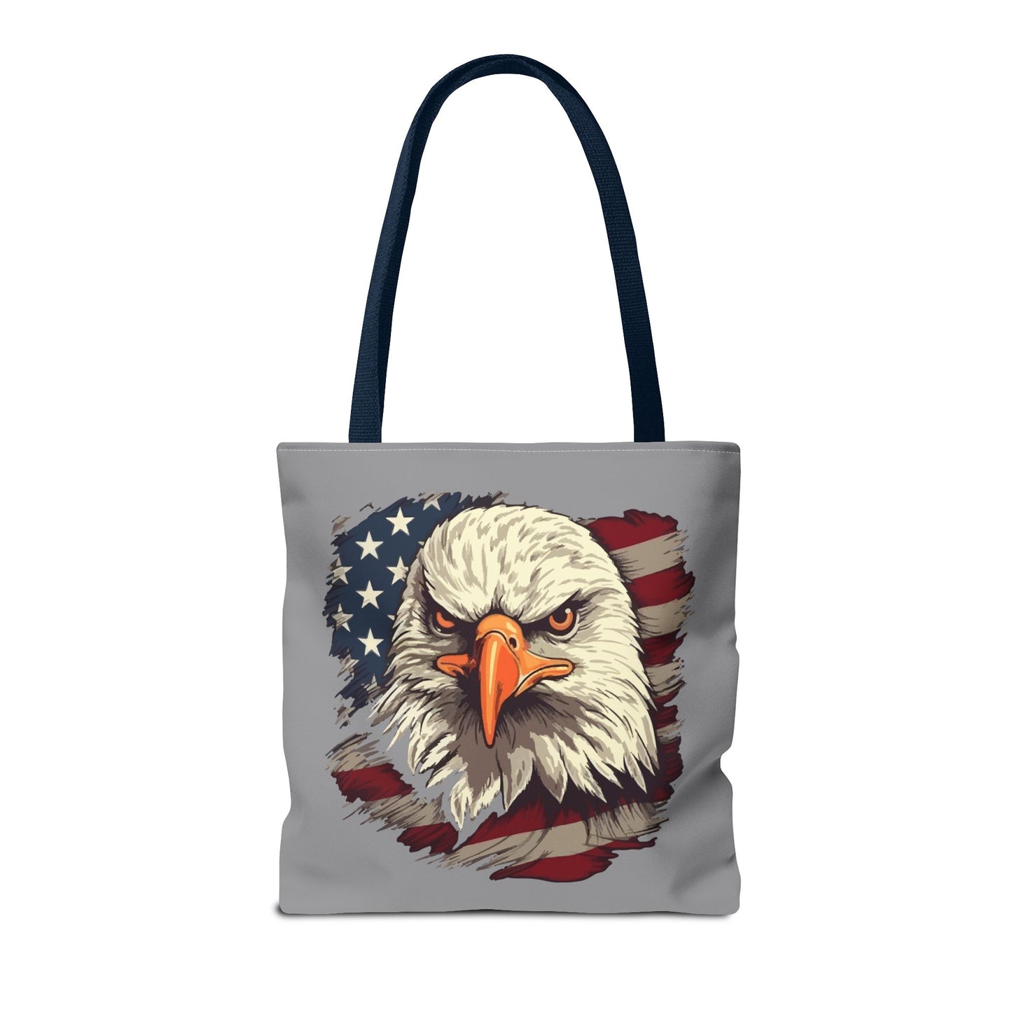 Princess Grace Patriotic Eagle Tote Bag USA Flag Design Eco Friendly Shopping Bag