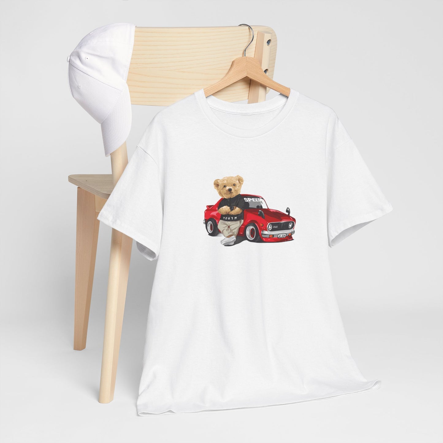 Princess Grace Cute Teddy Bear Unisex Heavy Cotton Tee Casual Wear for All Ages