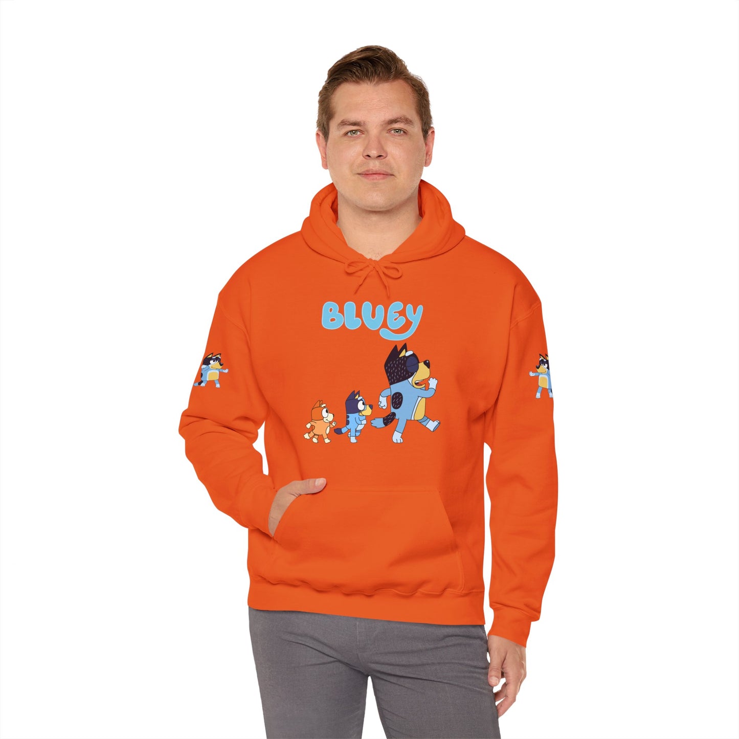 Princess Grace Bluey Unisex Hoodie Cozy Cartoon Sweatshirt for Kids & Adults