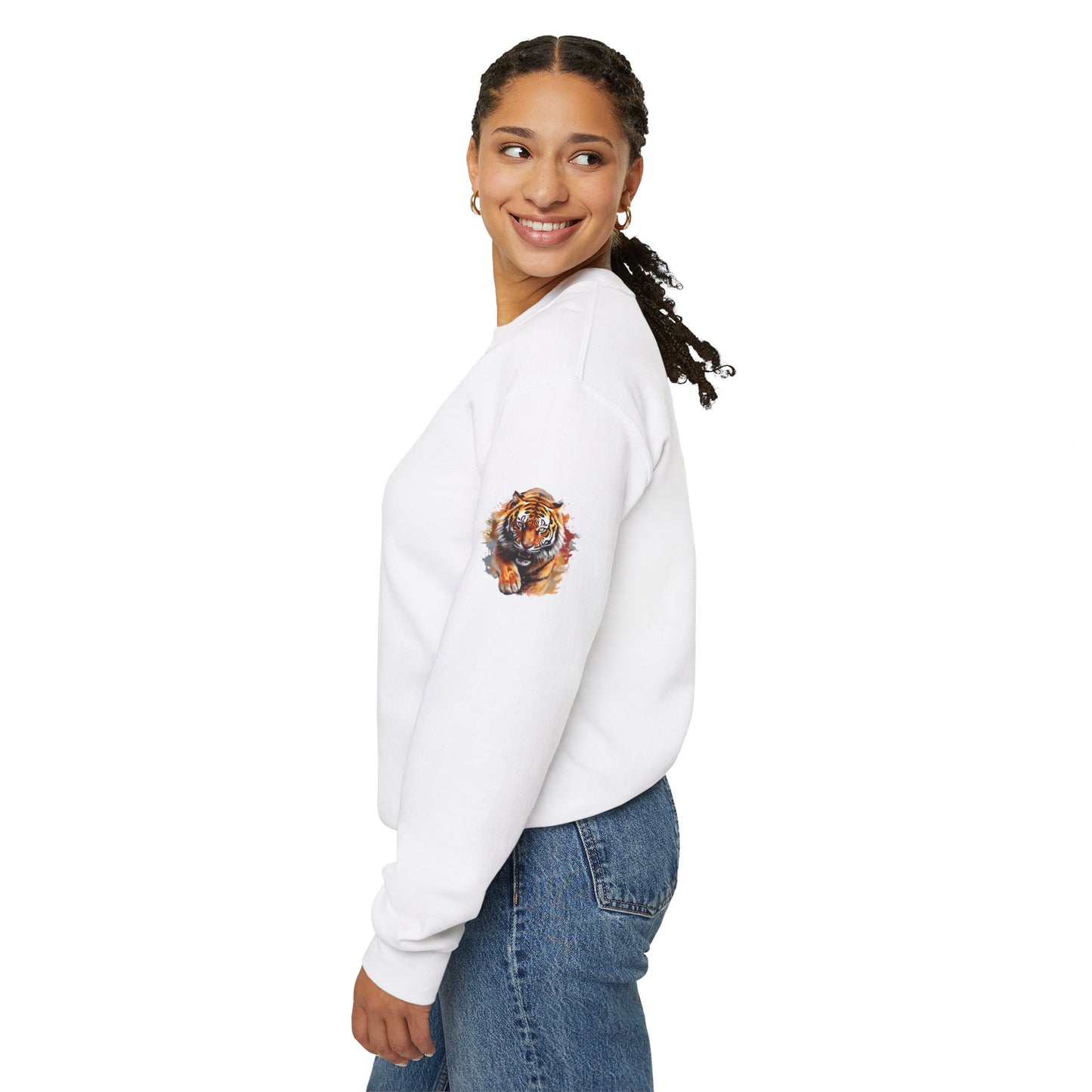 Princess Grace Majestic Tiger Unisex Heavy Blend Crewneck Sweatshirt