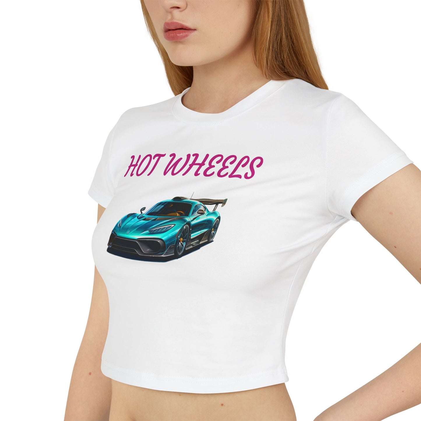 Princess Grace Hot Wheels Women's Baby Tee Fun and Stylish Car Lover Shirt