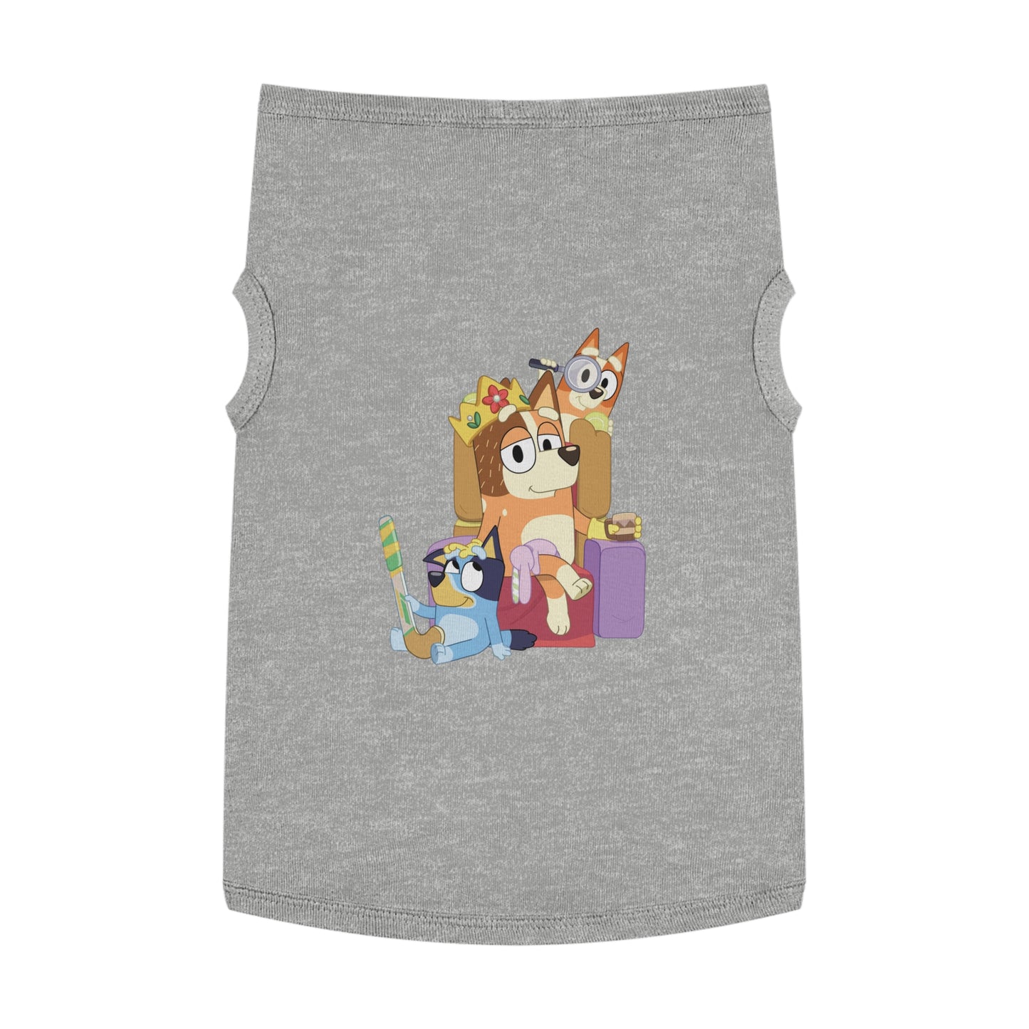 Princess Grace BLUEY Fun Pet Tank Top Adorable Cartoon Design for Your Furry Friend