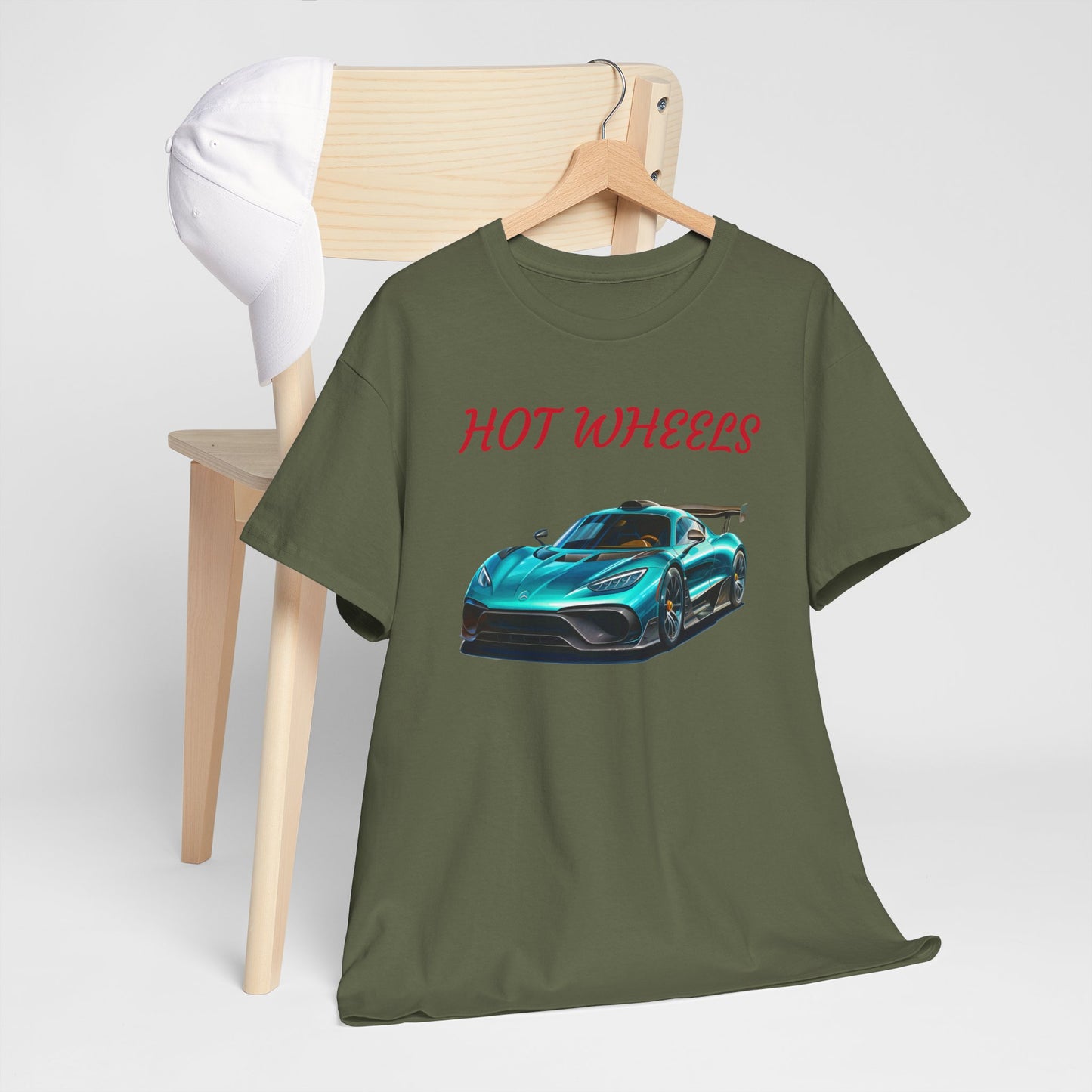 Princess Grace Hot Wheels Unisex Heavy Cotton Tee Cool Car Graphic T-Shirt for Automotive Enthusiasts