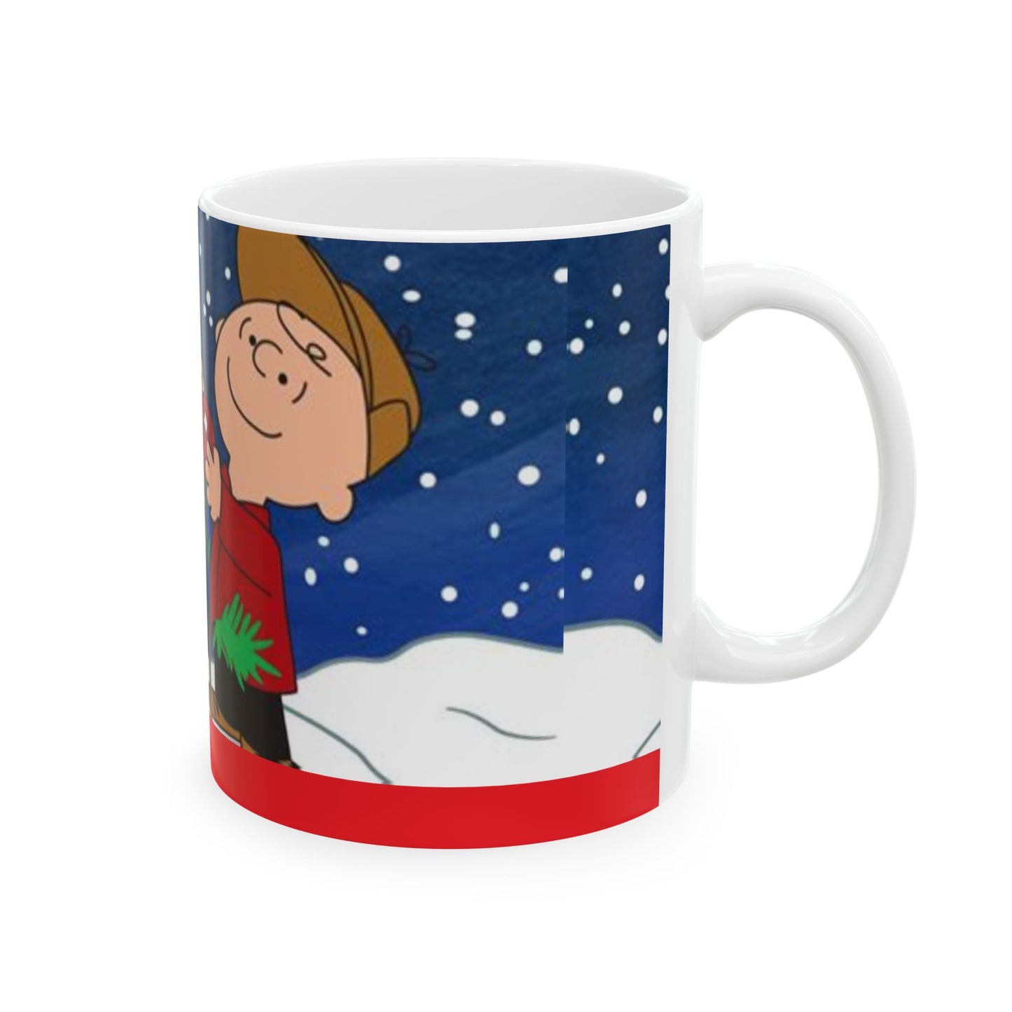 Princess Grace Whimsical Charlie Brown Christmas Ceramic Mug 11oz 15oz
