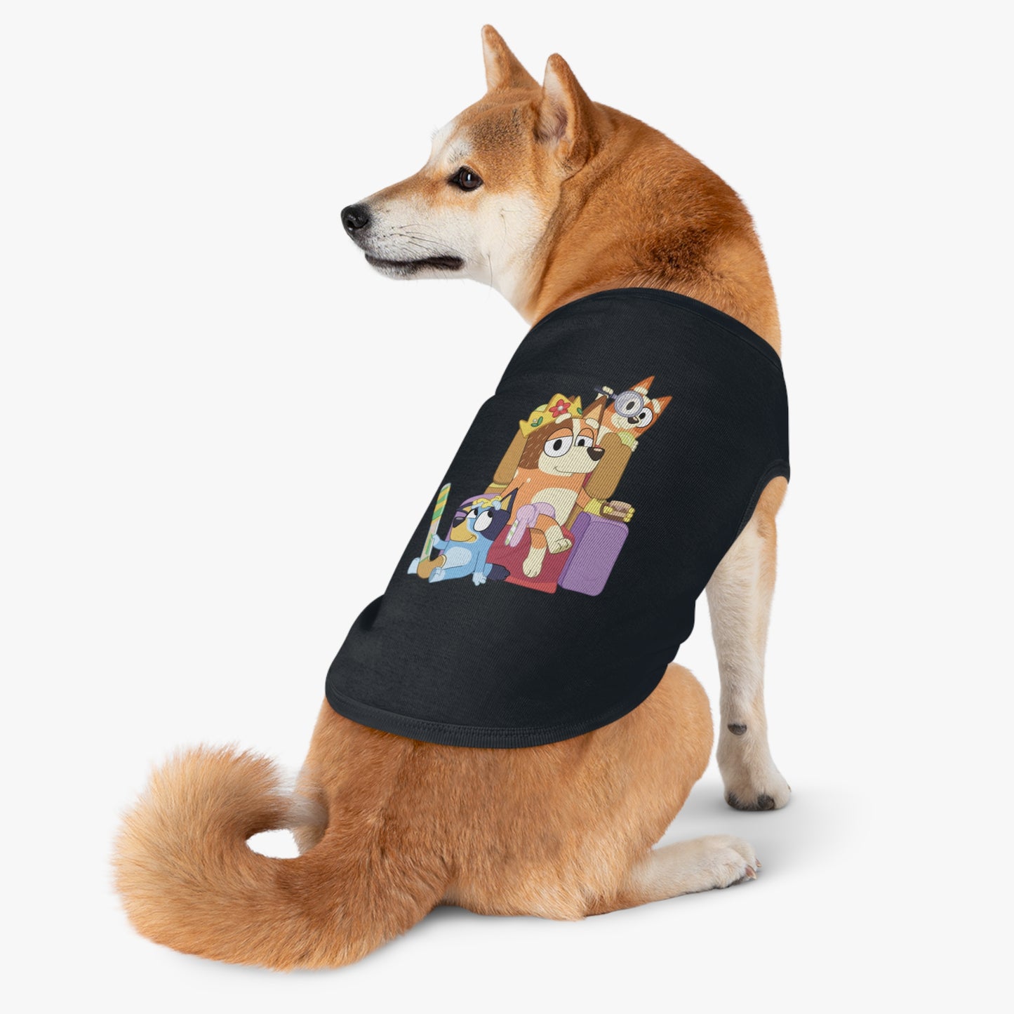 Princess Grace BLUEY Fun Pet Tank Top Adorable Cartoon Design for Your Furry Friend
