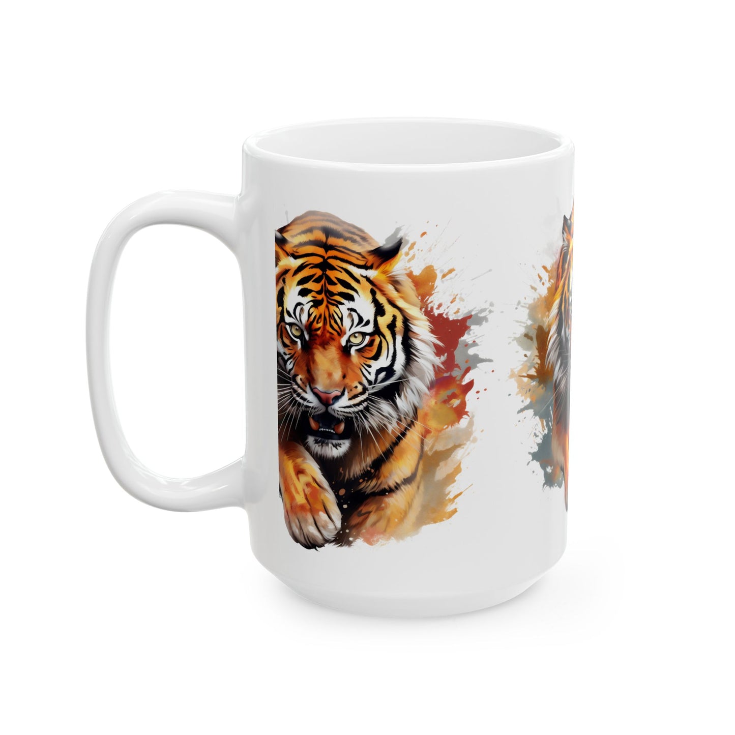 Princess Grace Fierce Tiger Ceramic Mug 11oz & 15oz Coffee Cup for Animal Lovers