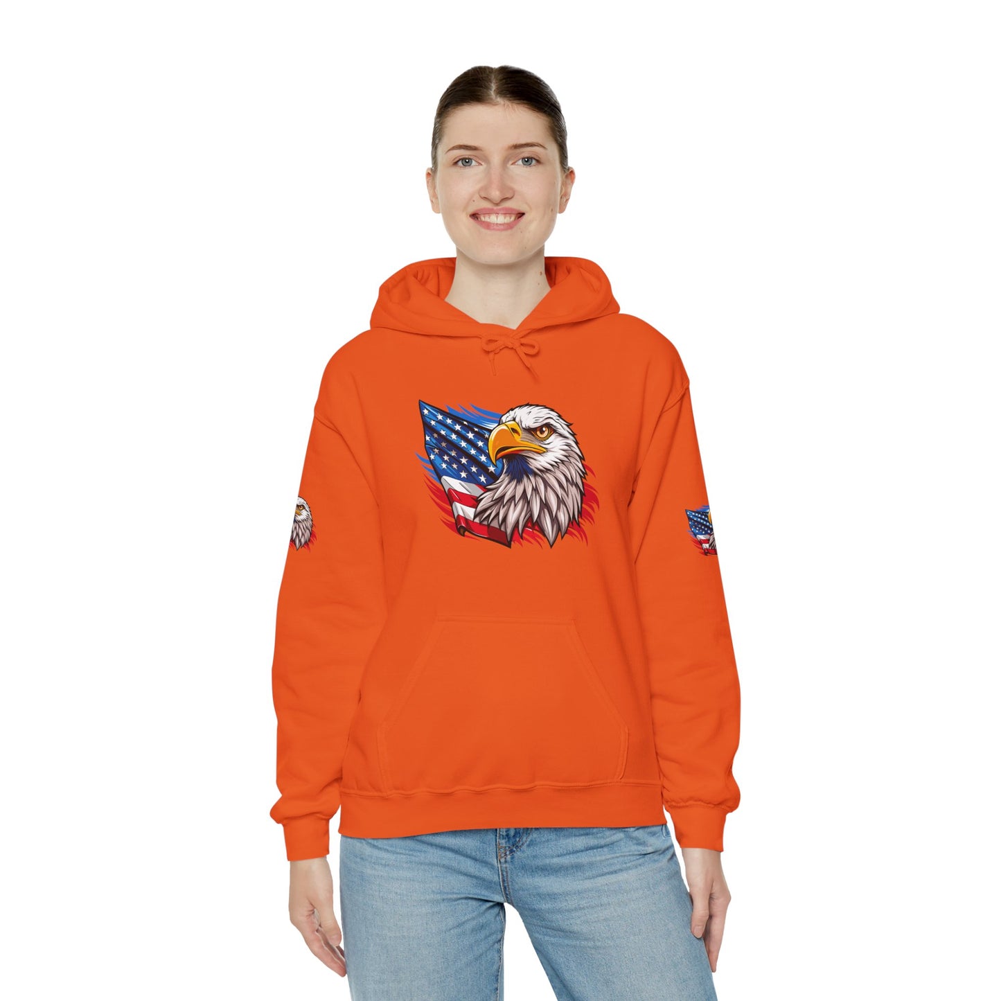 Princess Grace Patriotic Eagle Unisex Heavy Blend Hoodie
