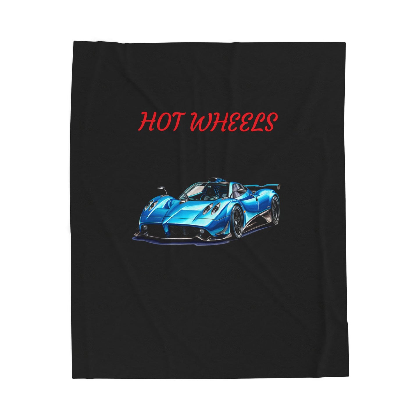 Princess Grace Hot Wheels Velveteen Plush Blanket Cozy Auto Inspired Throw for Car Lovers
