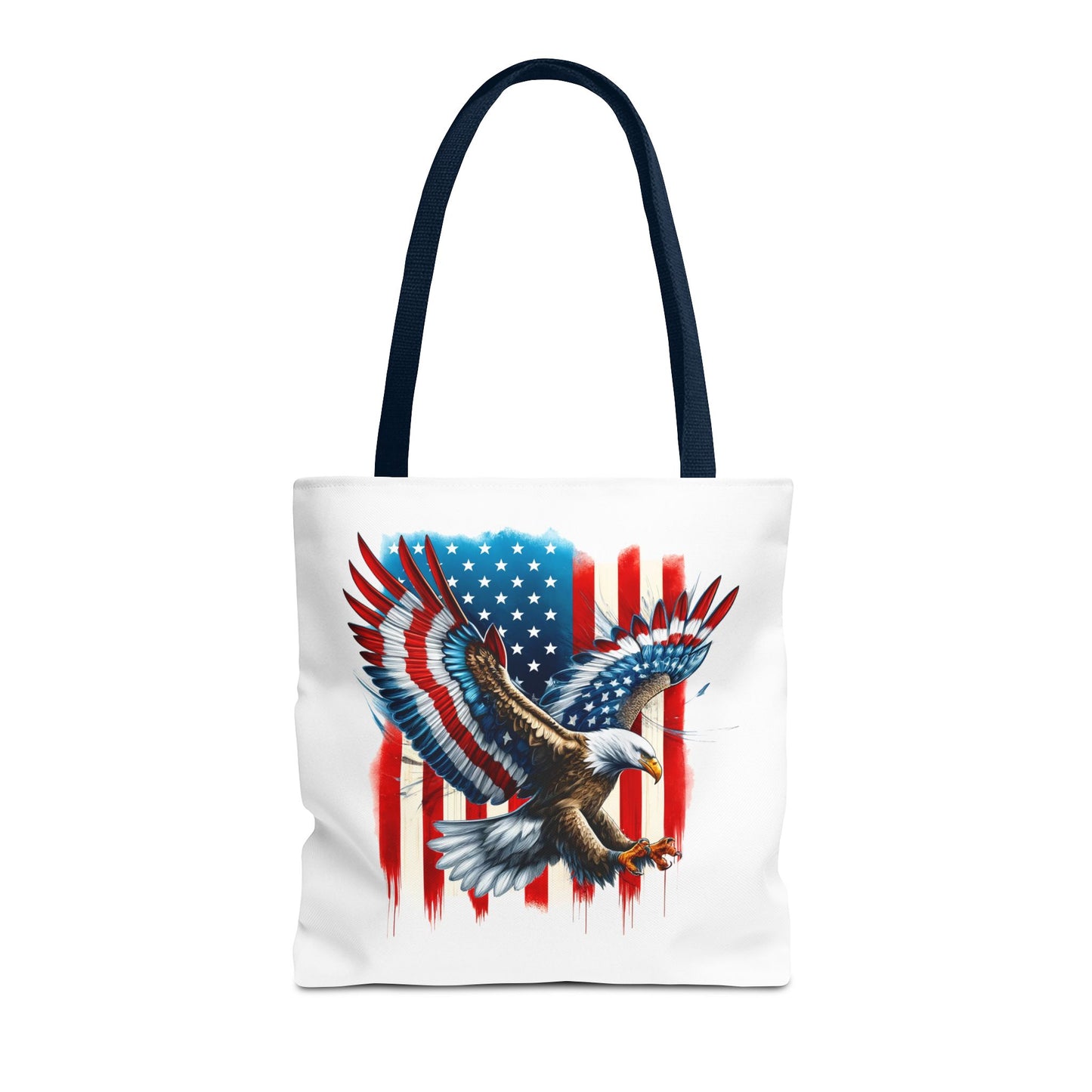 Princess Grace Patriotic Eagle Tote Bag USA Flag Design for Independence Day & Everyday Use
