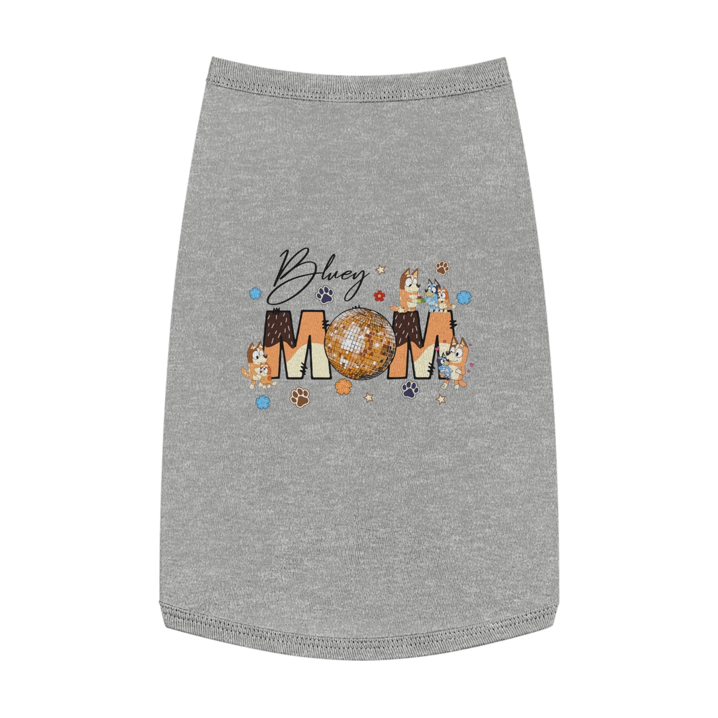 Princess Grace BLUEY Disco Dog Mom Tank Top Fun Pet Apparel for Dog Lovers