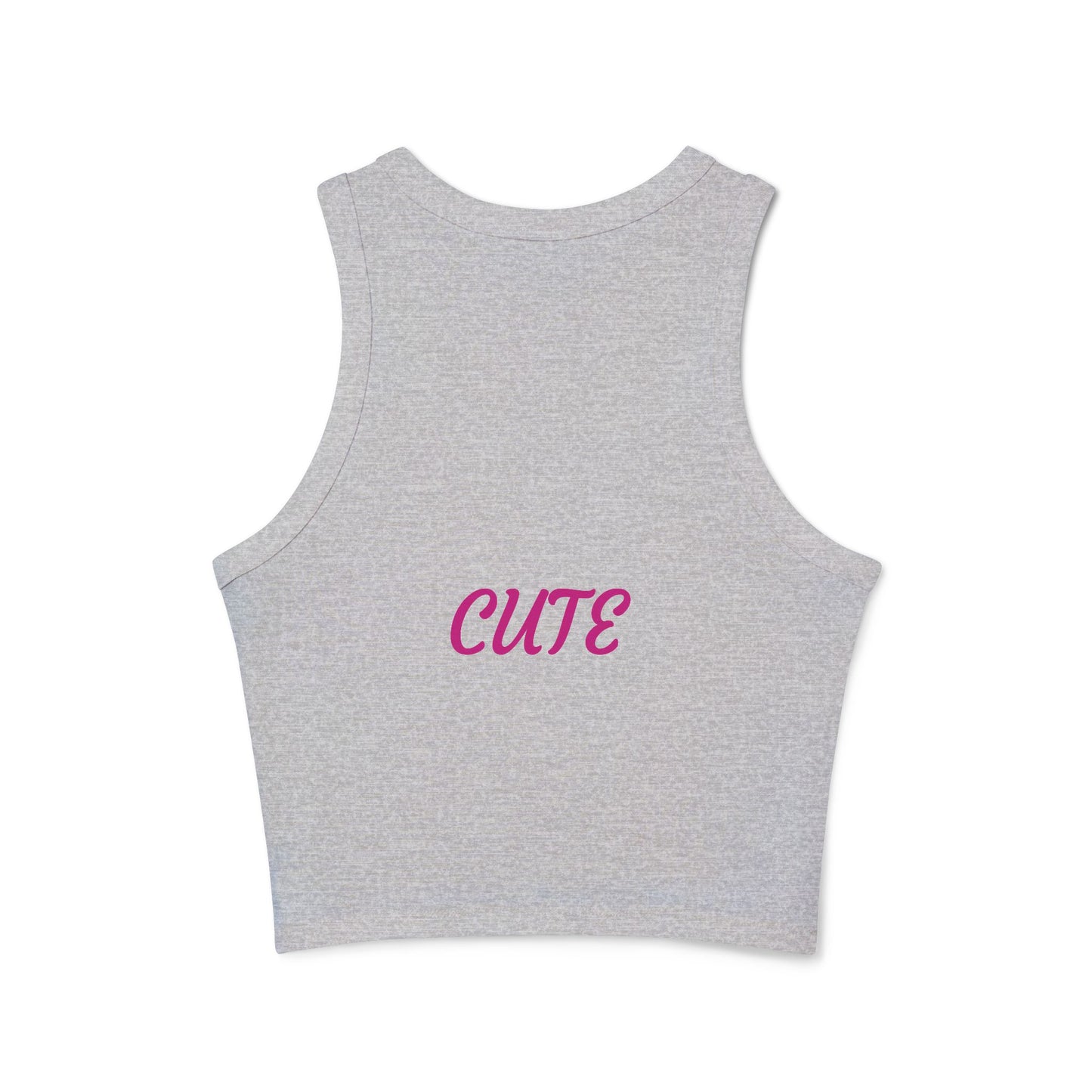 Princess Grace Cute Puppy Graphic Racerback Tank Top for Dog Lovers