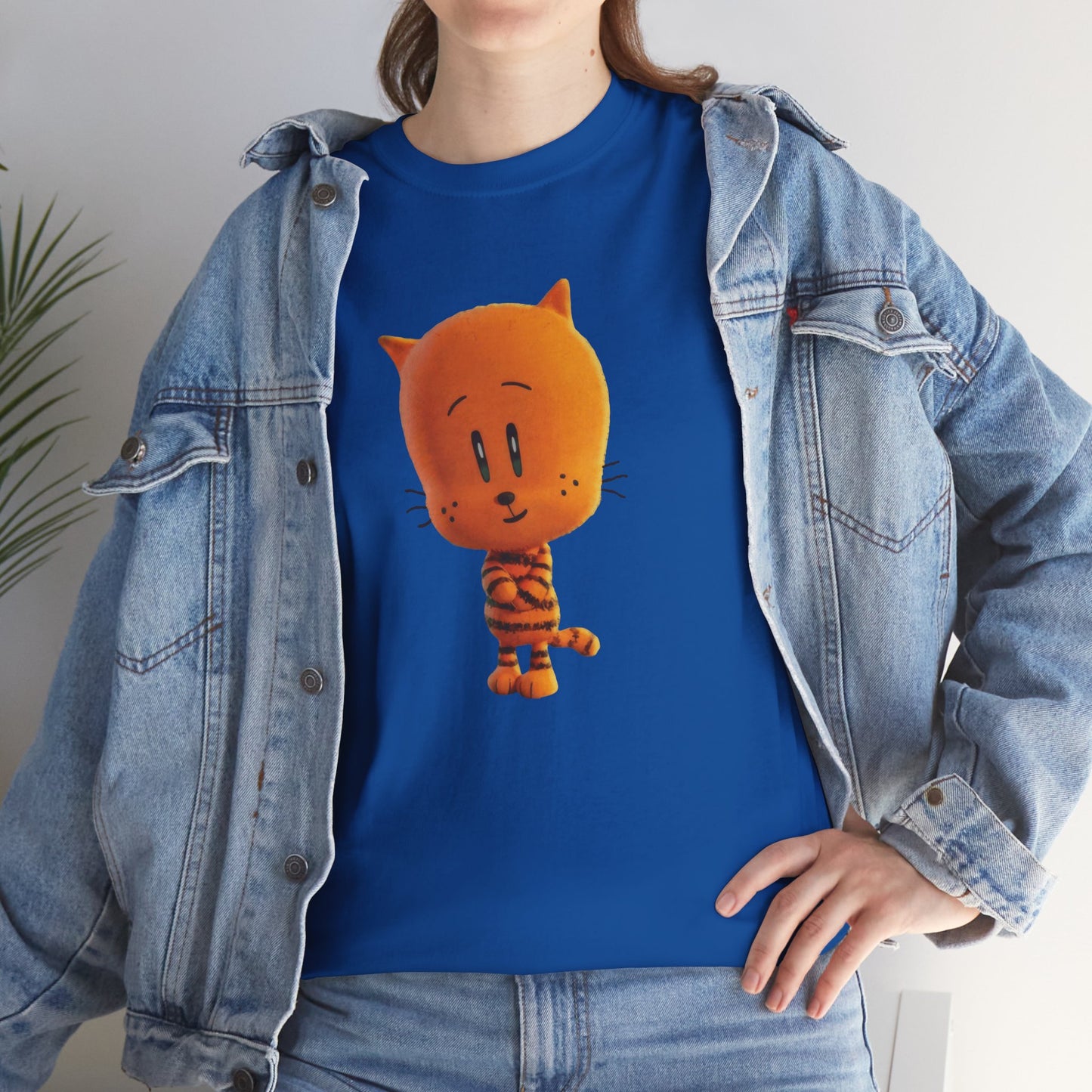 Princess Grace Funny Cartoon Cat Unisex Heavy Cotton Tee