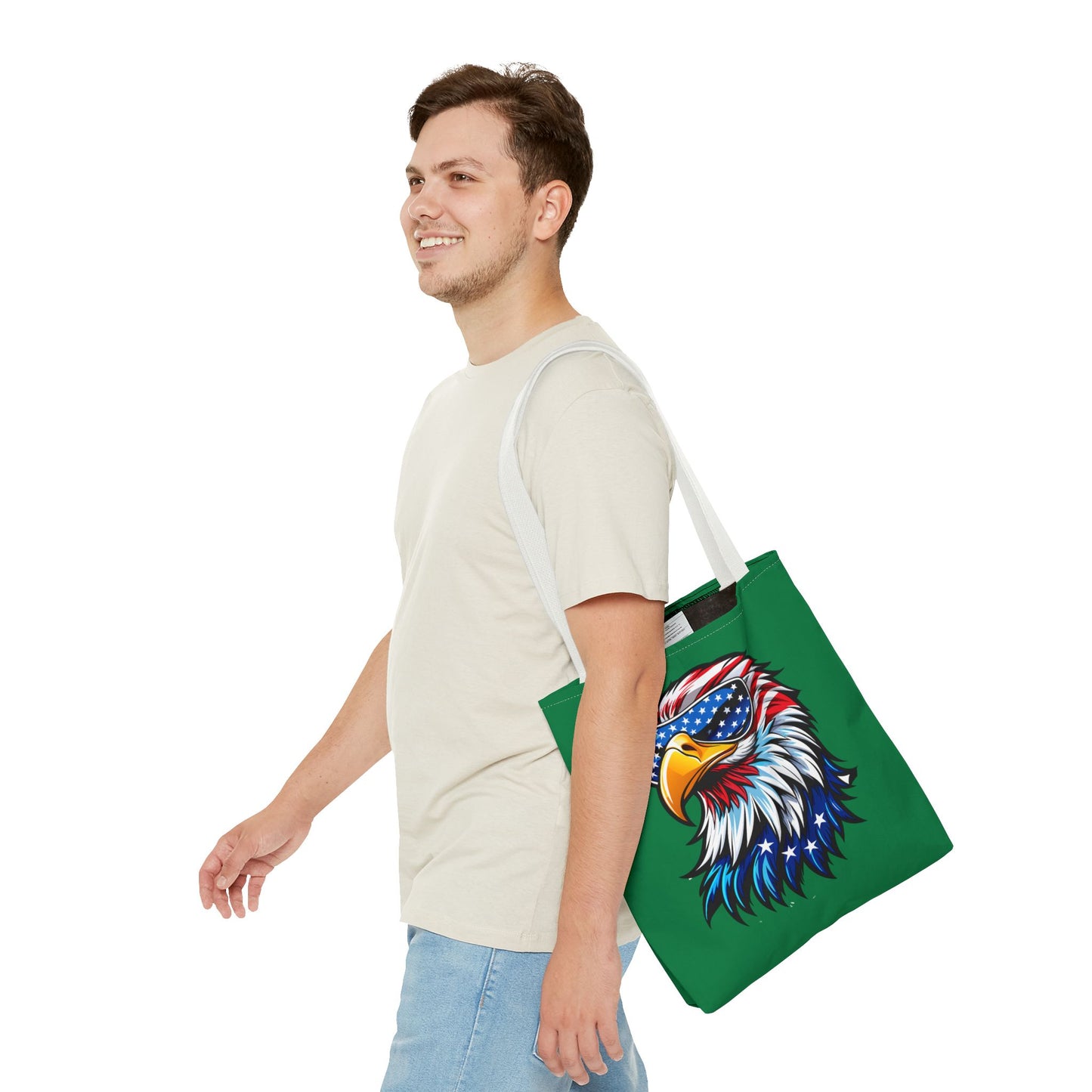 Princess Grace American Eagle Tote Bag Patriotic Eagle Design for Independence Day & Everyday Use