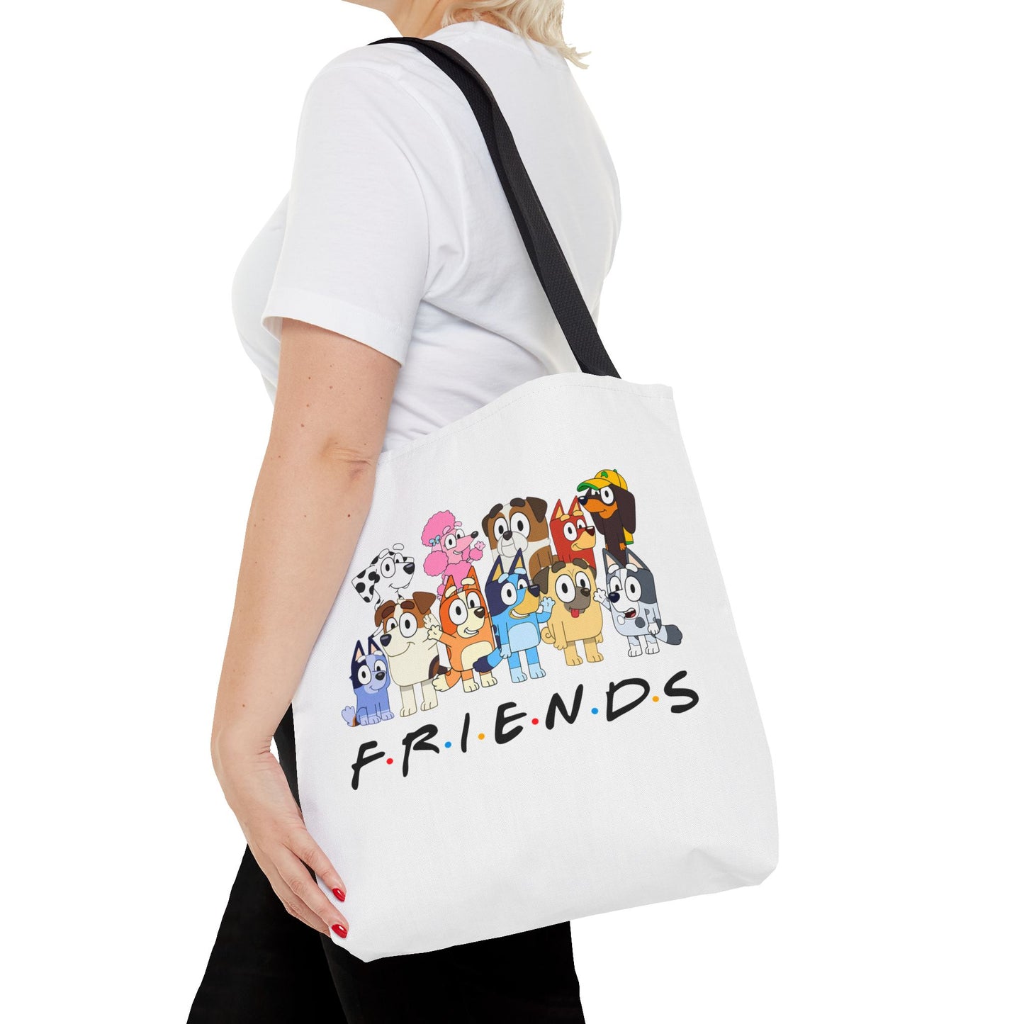 Princess Grace Cute Animal Friends Tote Bag Perfect for Dog Lovers & Friendship Gifts