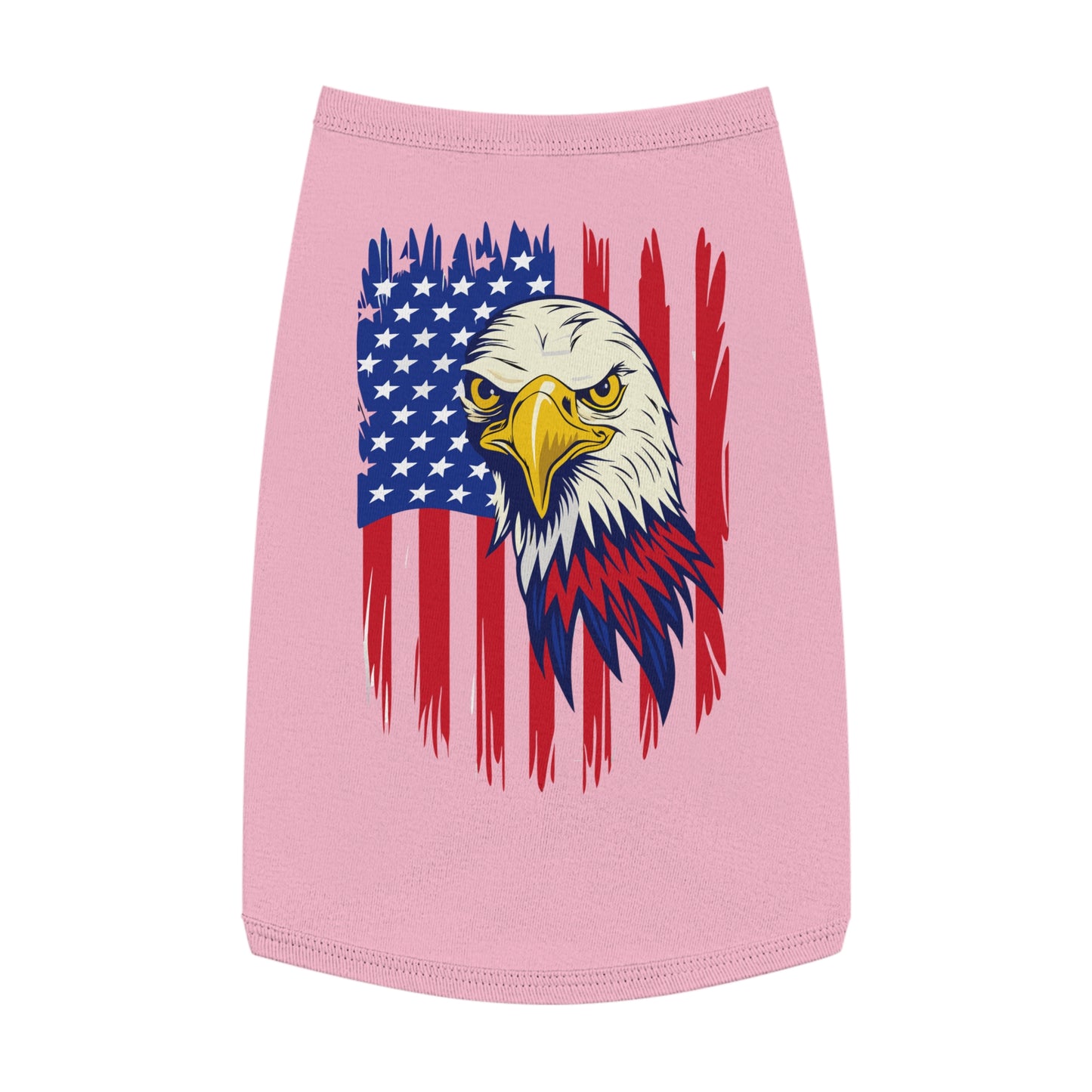 Princess Grace Patriotic Pet Tank Top Eagle American Flag Design for Dogs