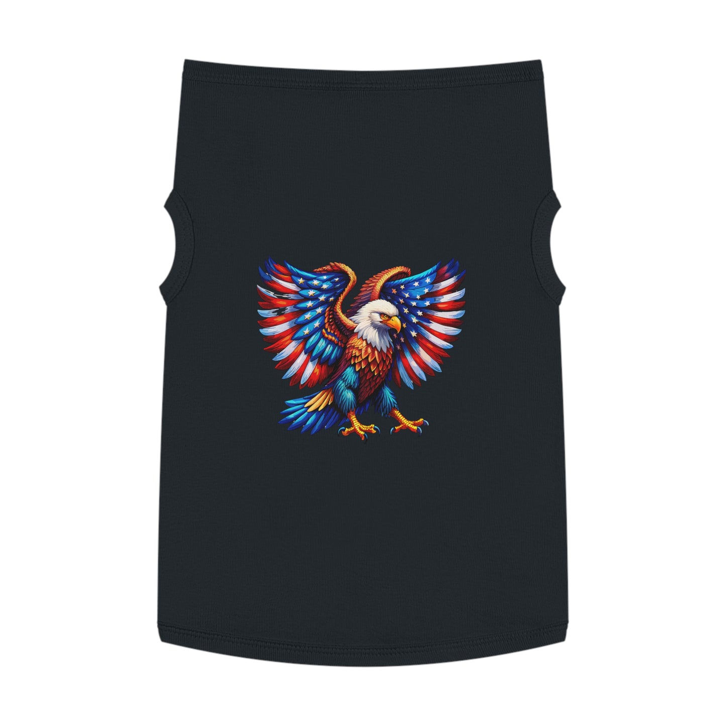 Princess Grace Patriotic Eagle Pet Tank Top Stylish & Comfortable Dog Apparel for Celebrations