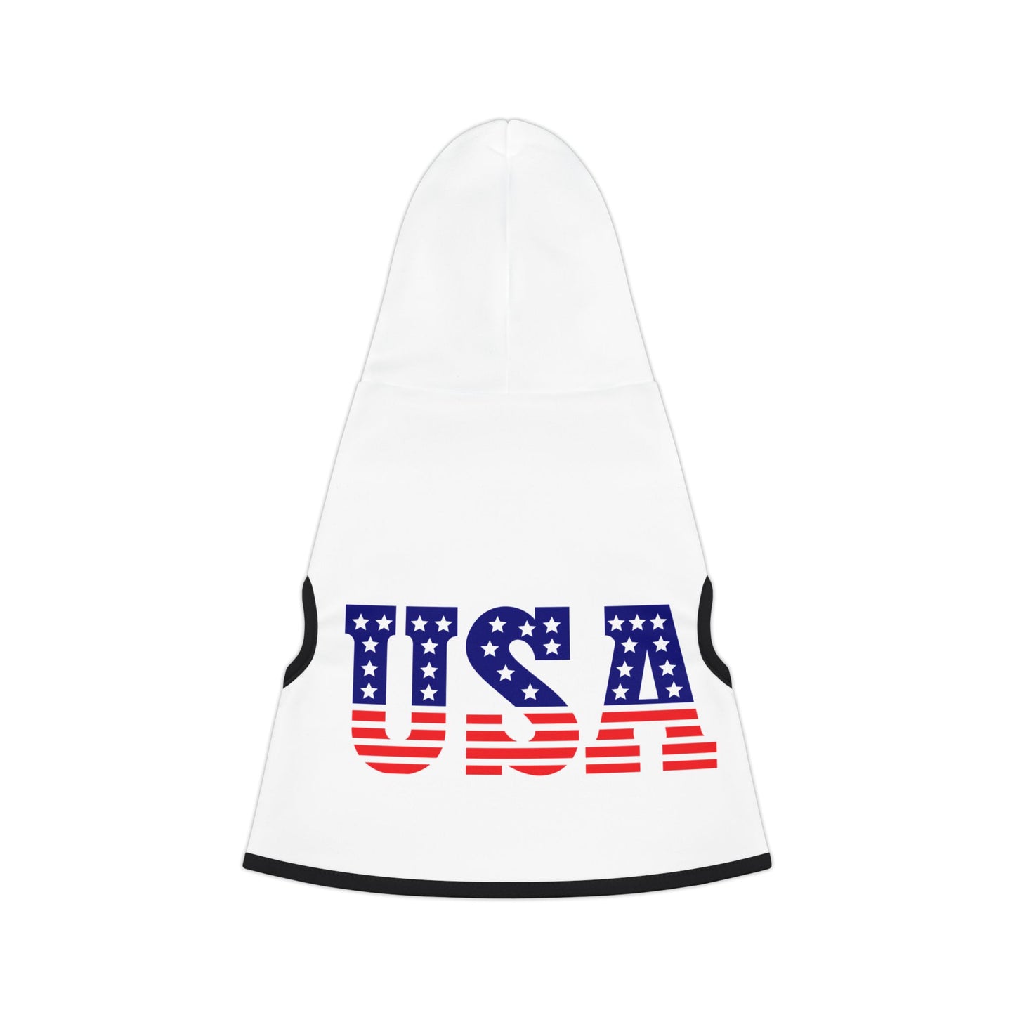 Princess Grace USA Flag Pet Hoodie Cozy Dog Apparel for Patriotic Pets