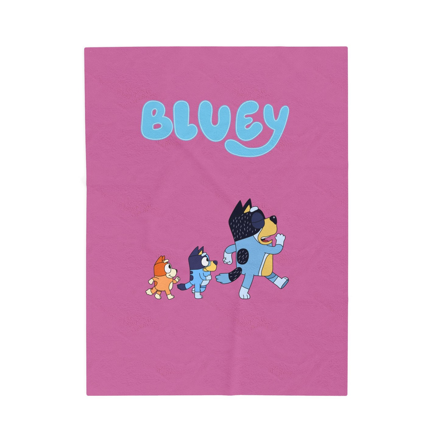 Princess Grace Cozy Bluey Plush Blanket for Kids Soft Velveteen Comfort