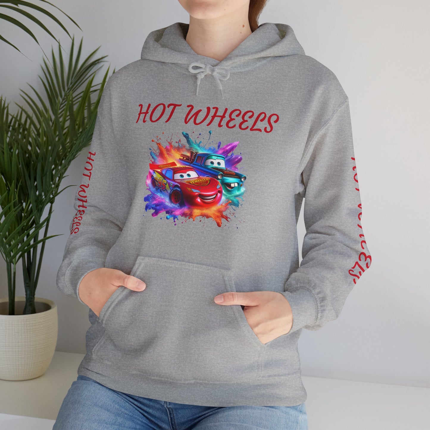 Princess Grace Cool Hot Wheels Unisex Hooded Sweatshirt Perfect for Car Enthusiasts
