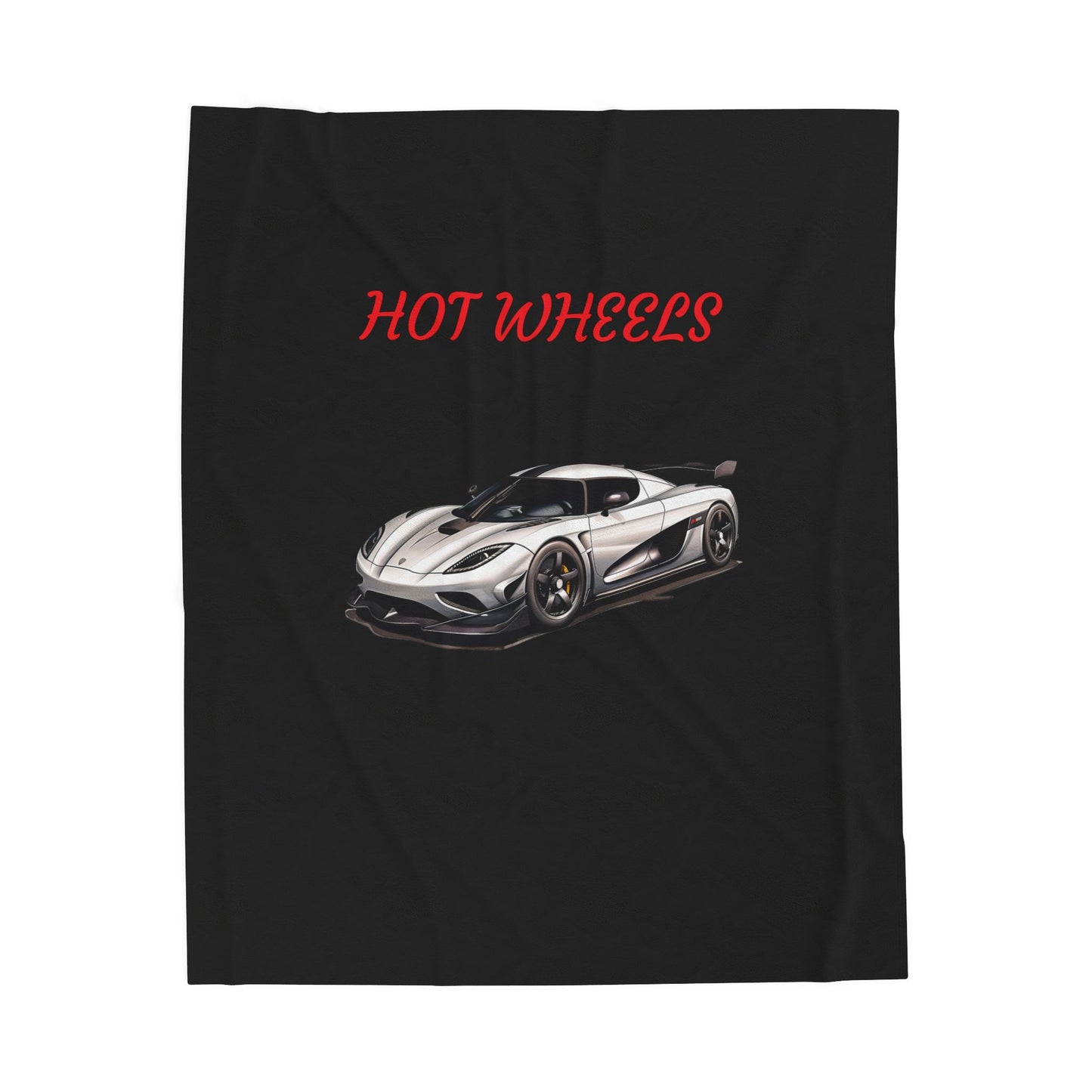 Princess Grace Hot Wheels Velveteen Plush Blanket for Car Lovers Cozy Throw for Kids and Adults