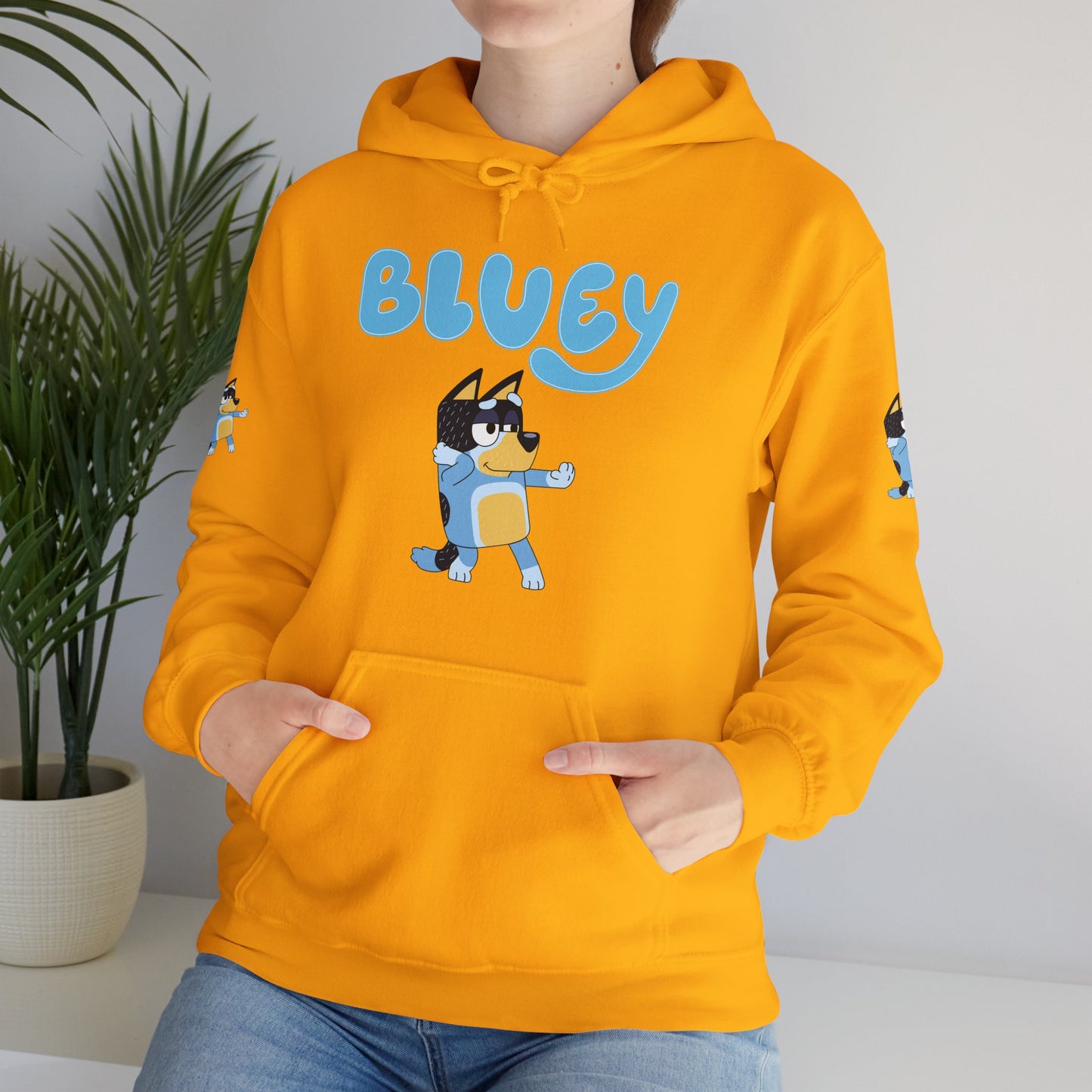 Princess Grace Cute Bluey Hoodie for Kids & Adults Unisex Heavy Blend Sweatshirt with Adorable Character Design