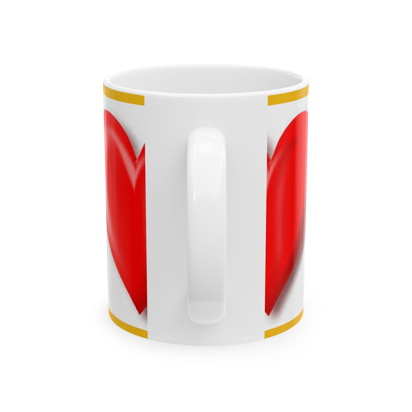 Princess Grace Red Heart Ceramic Mug Perfect for Valentine's Day and Everyday Love