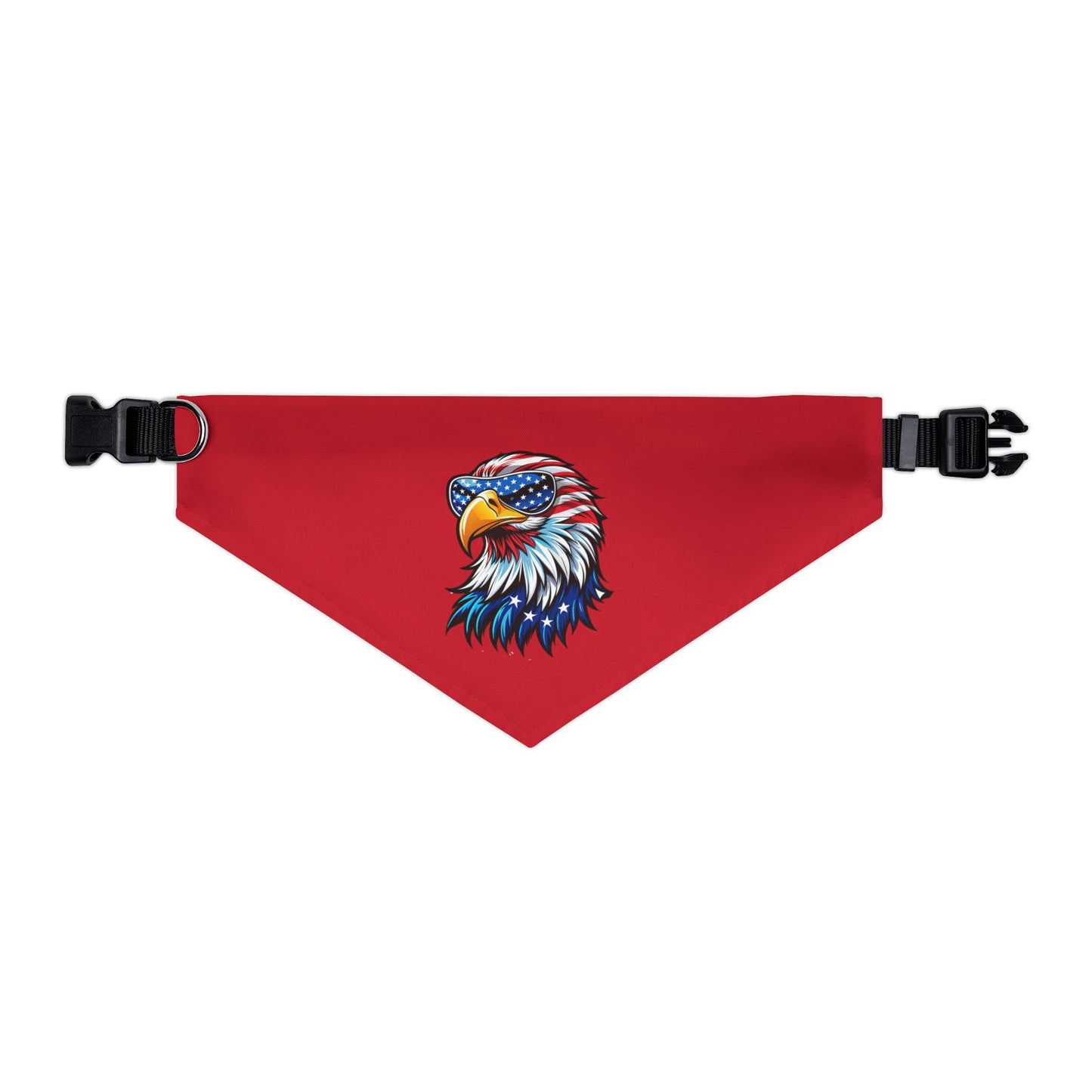 Princess Grace Patriotic Eagle Pet Bandana Collar Adjustable Dog Accessory for Independence Day