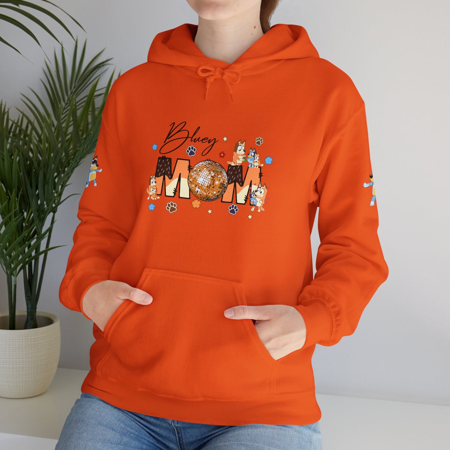 Princess Grace Bluey Blissful Mom Unisex Heavy Blend Hoodie Celebrate Motherhood with Style