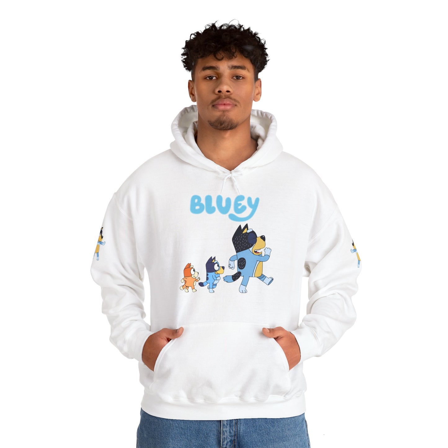 Princess Grace Bluey Unisex Hoodie Cozy Cartoon Sweatshirt for Kids & Adults
