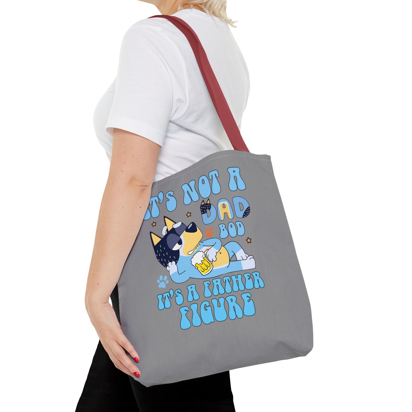Princess Grace Funny Dog Dad Tote Bag Perfect Gift for Father's Day