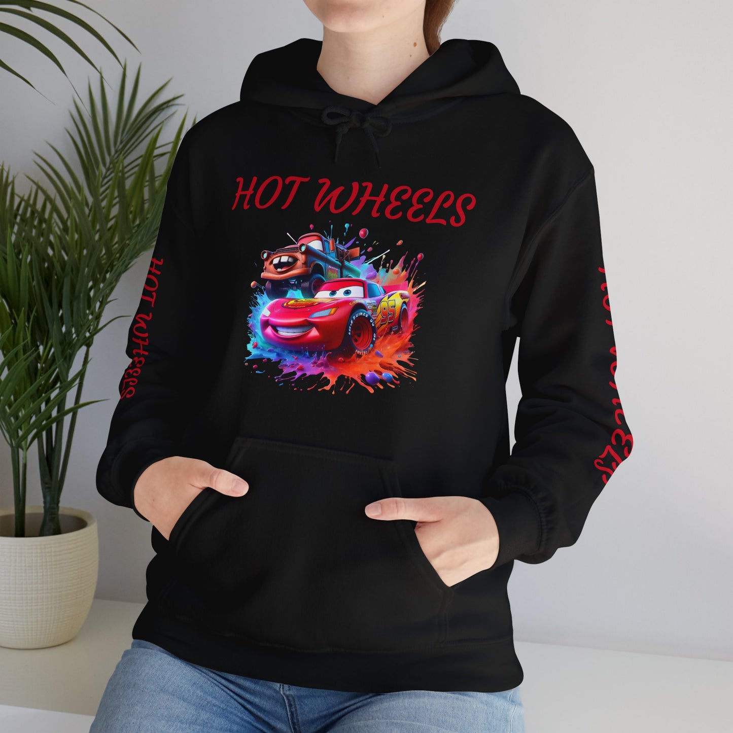 Princess Grace Hot Wheels Unisex Hoodie Retro Racing Design for Kids and Car Enthusiasts