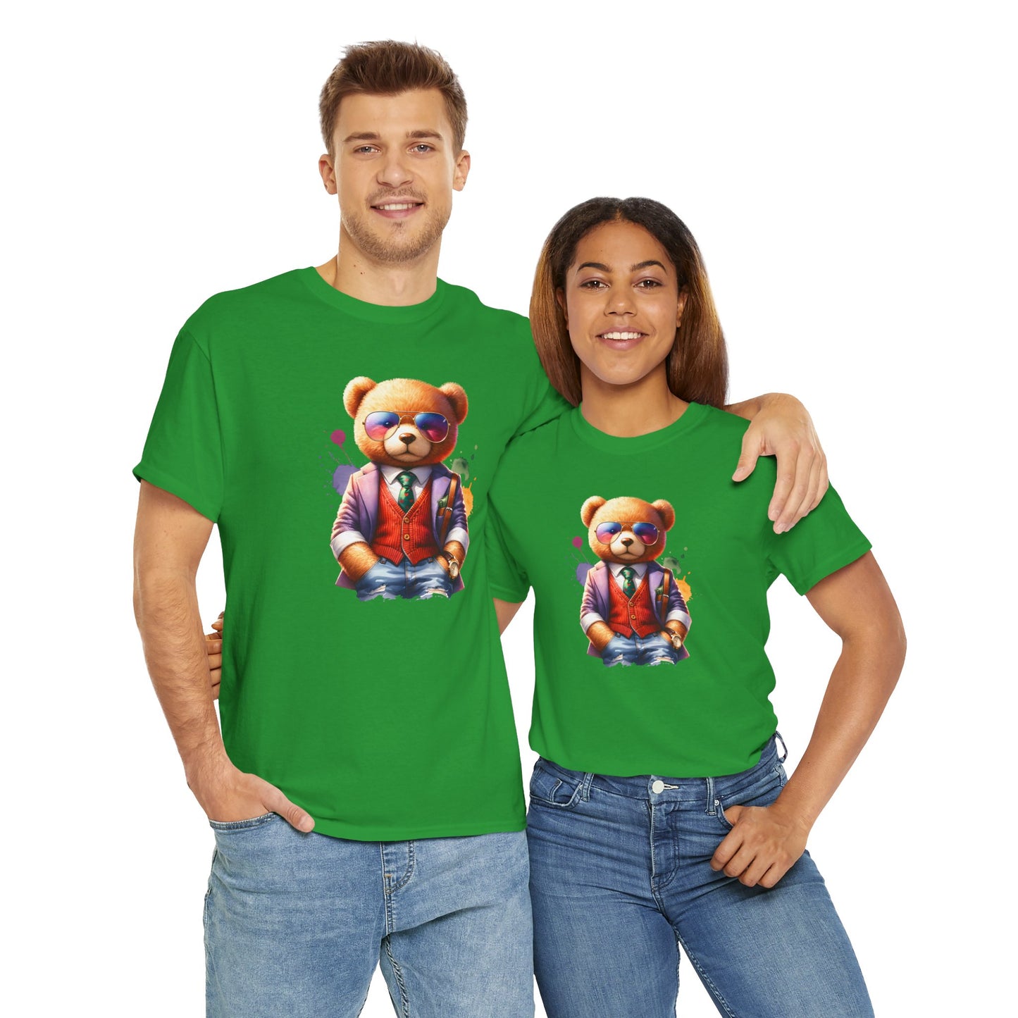 Princess Grace Trendy Teddy Bear Graphic Unisex Heavy Cotton Tee