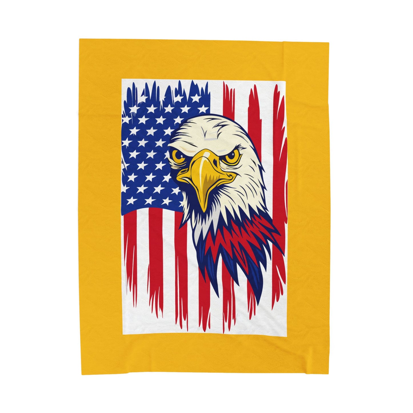 Princess Grace  Patriotic Eagle Velveteen Plush Blanket  Cozy USA Flag Throw for Independence Day and All-American Celebrations
