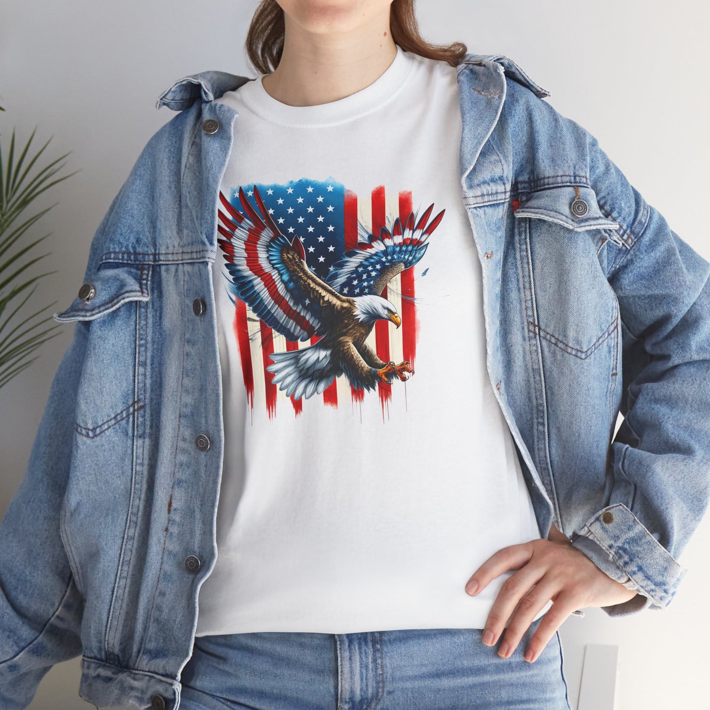 Princess Grace Patriotic Eagle Unisex Heavy Cotton Tee