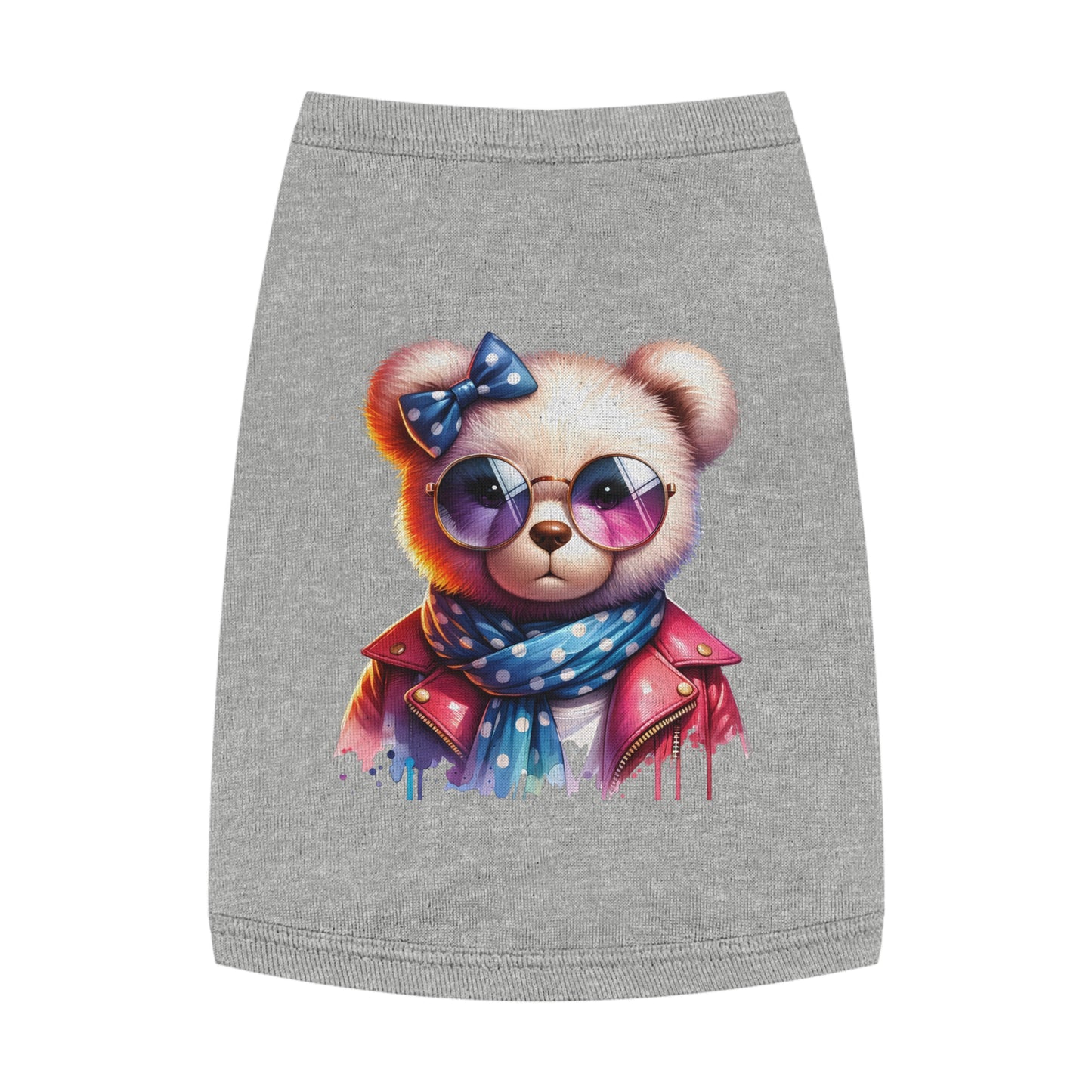 Princess Grace CUTE Trendy Pet Tank Top with Stylish Bear Design