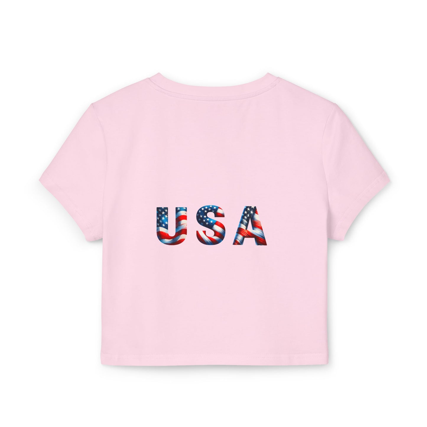 Princess Grace Patriotic USA Women's Baby Tee Celebrate Independence Day in Style