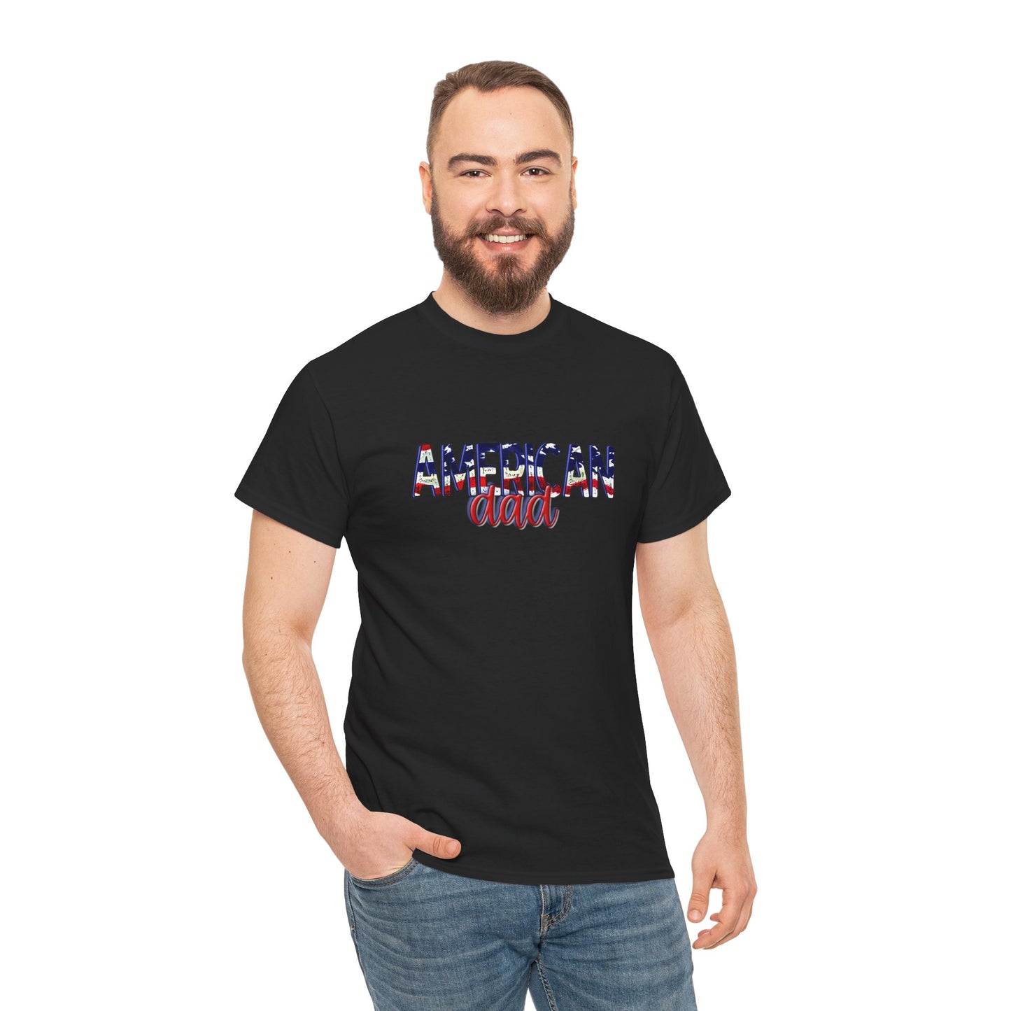 Princess Grace Patriotic American Dad Tee Unisex Heavy Cotton T-Shirt