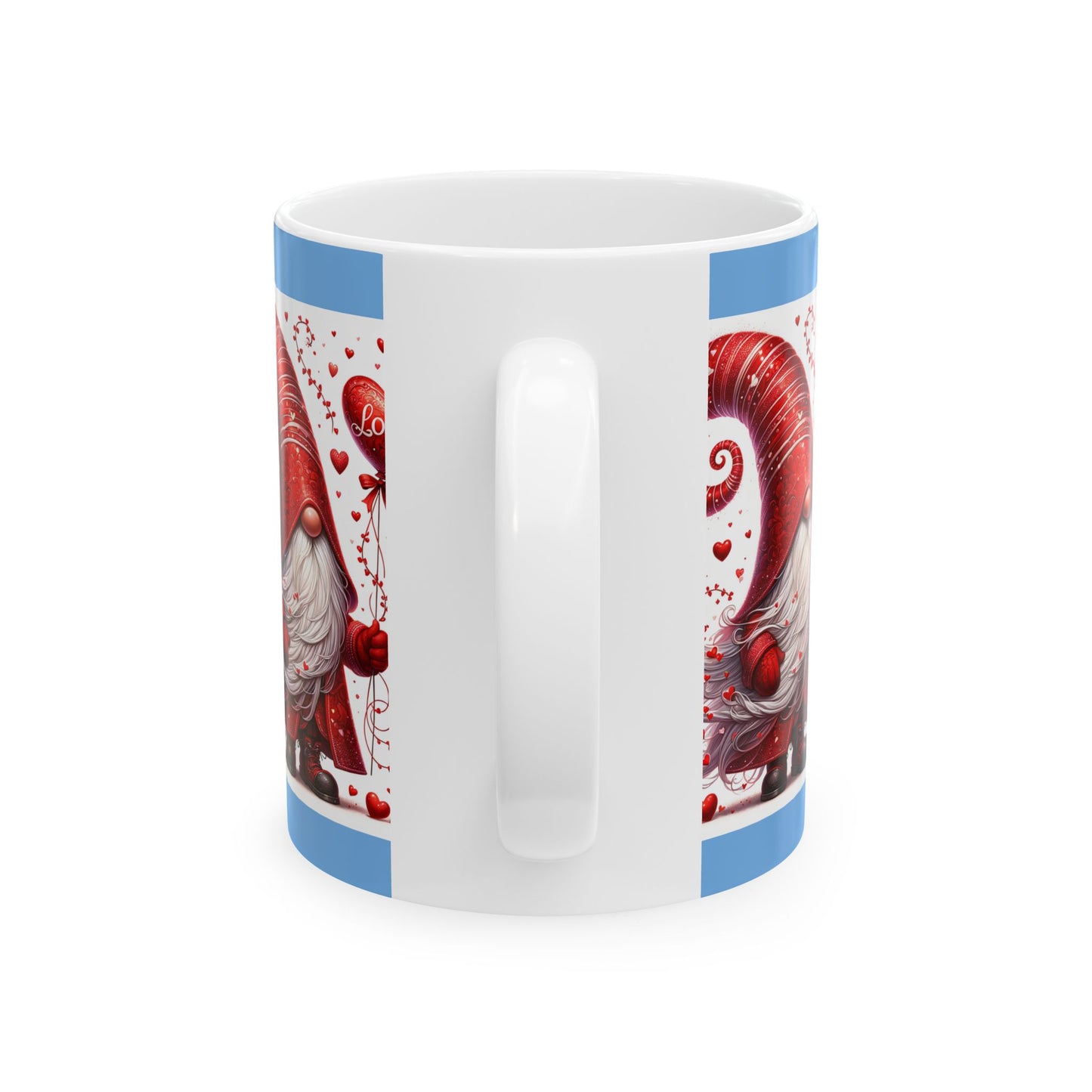 Princess Grace Love Themed Ceramic Mug with Whimsical Santa Design