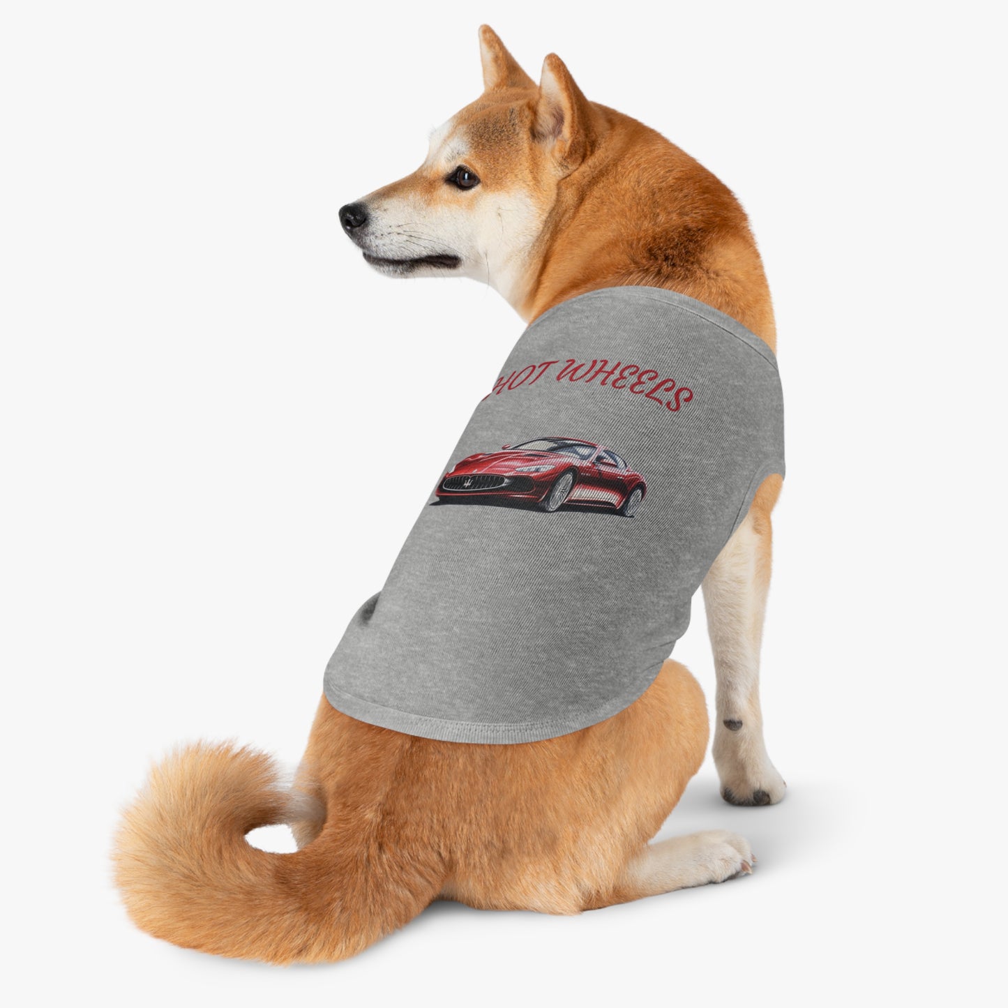 Princess Grace Trendy Hot Wheels Pet Tank Top for Car Enthusiast Dogs