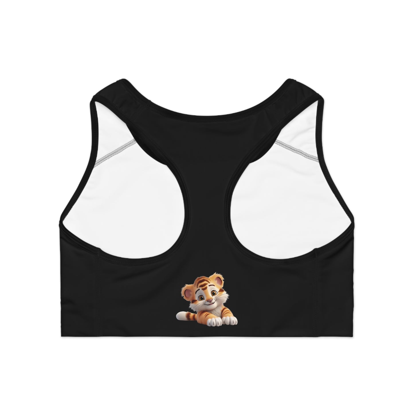 Princess Grace Cute Tiger Sports Bra for Active Women
