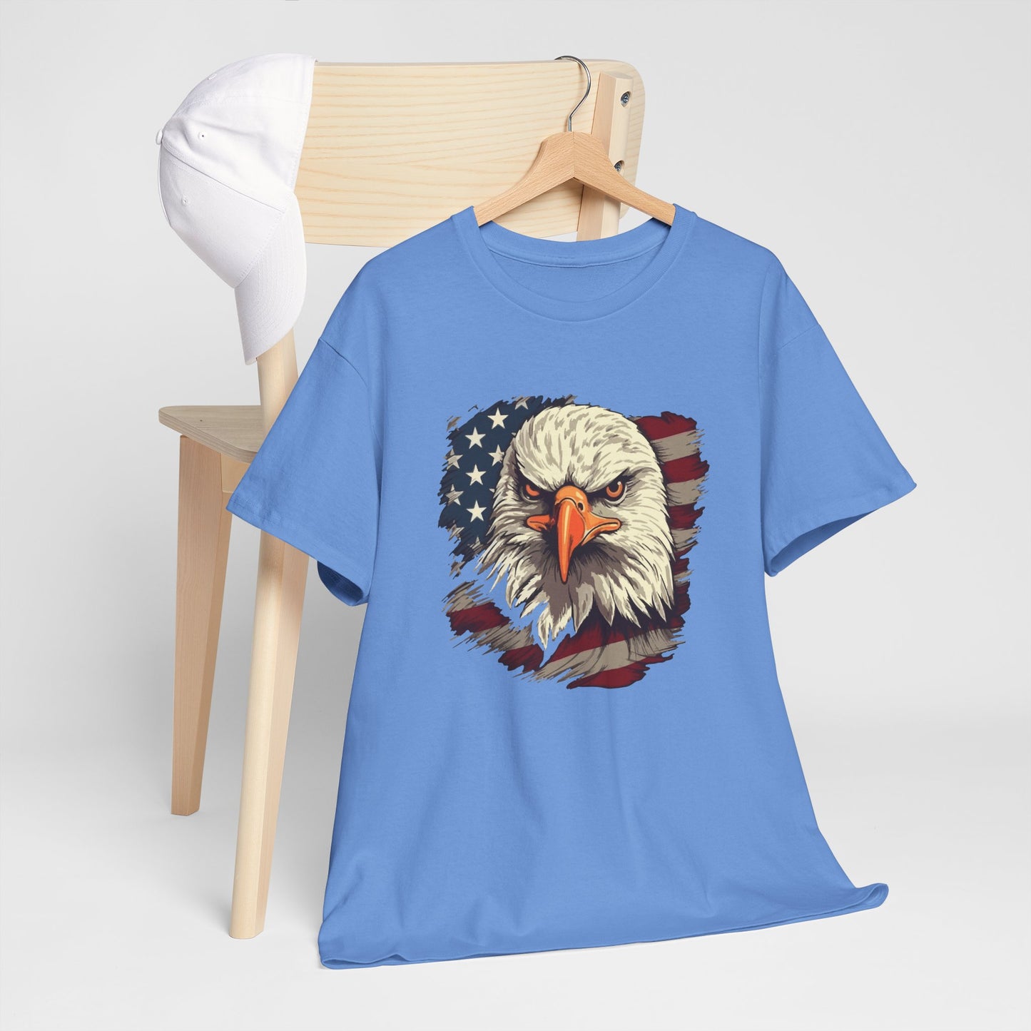 Princess Grace Patriotic Eagle Graphic Tee Unisex Heavy Cotton T-Shirt