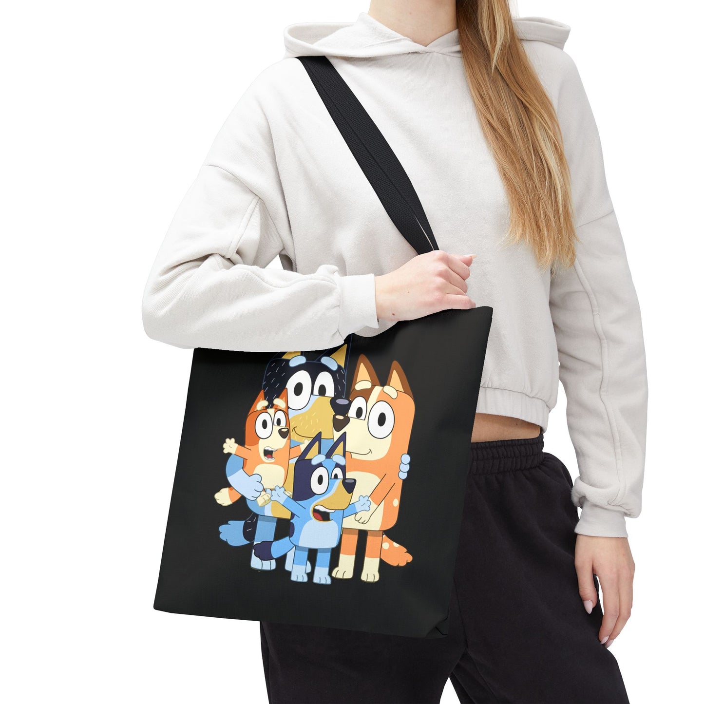 Princess Grace Playful Family Tote Bag Perfect for Kids and Fans of Bluey