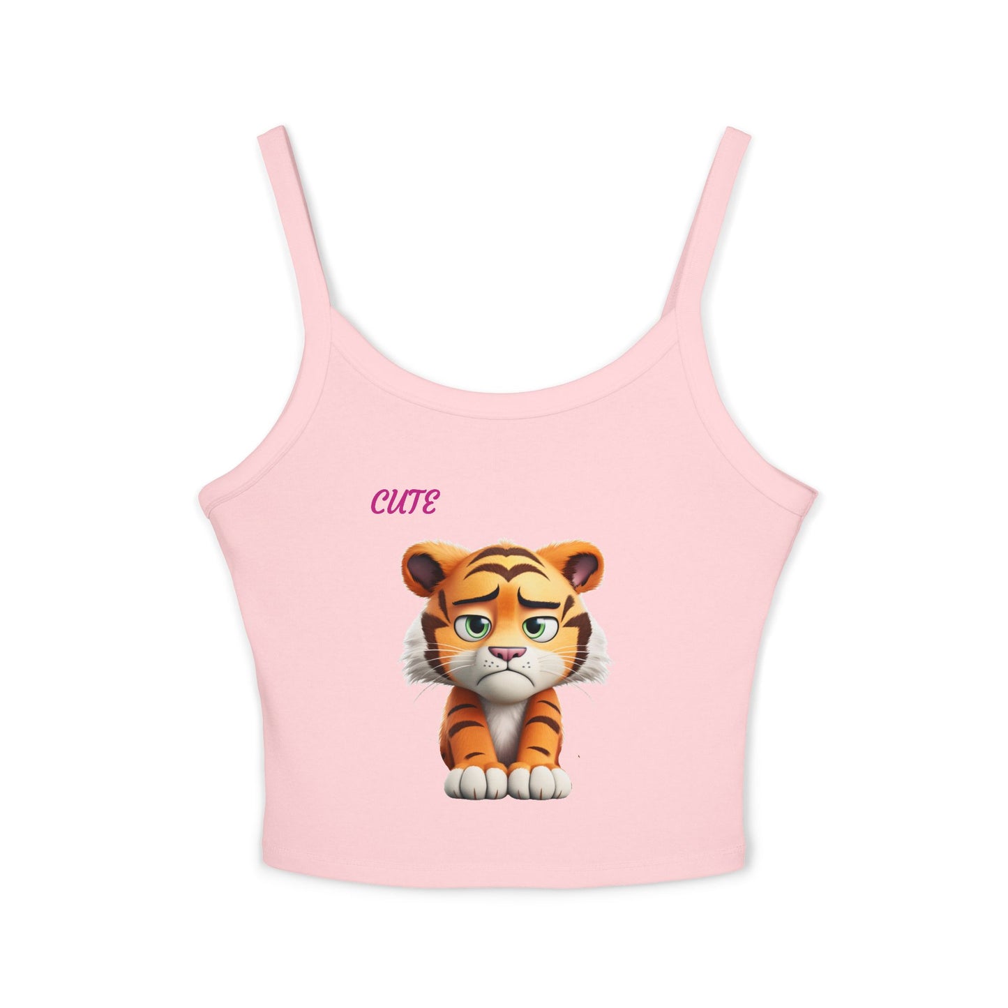 Princess Grace Cute Tiger Graphic Women's Spaghetti Strap Tank Top