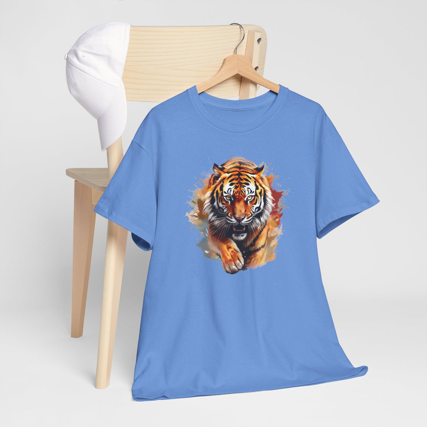 Princess Grace Fierce Tiger Unisex Heavy Cotton Tee Wild Animal Graphic Shirt